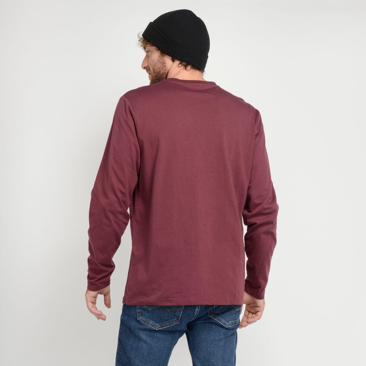 PACK POLERA MANGA LARGA + BEANIE -I23HO160007 ROJO OSCURO-2