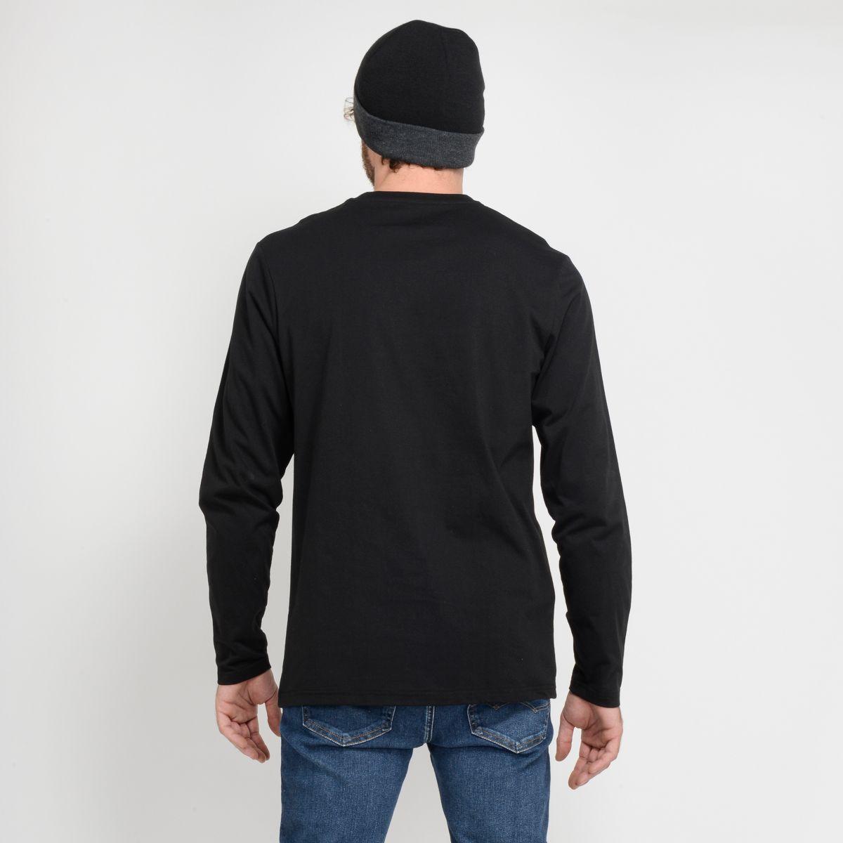 PACK POLERA MANGA LARGA + BEANIE -I23HO160003 NEGRO-2
