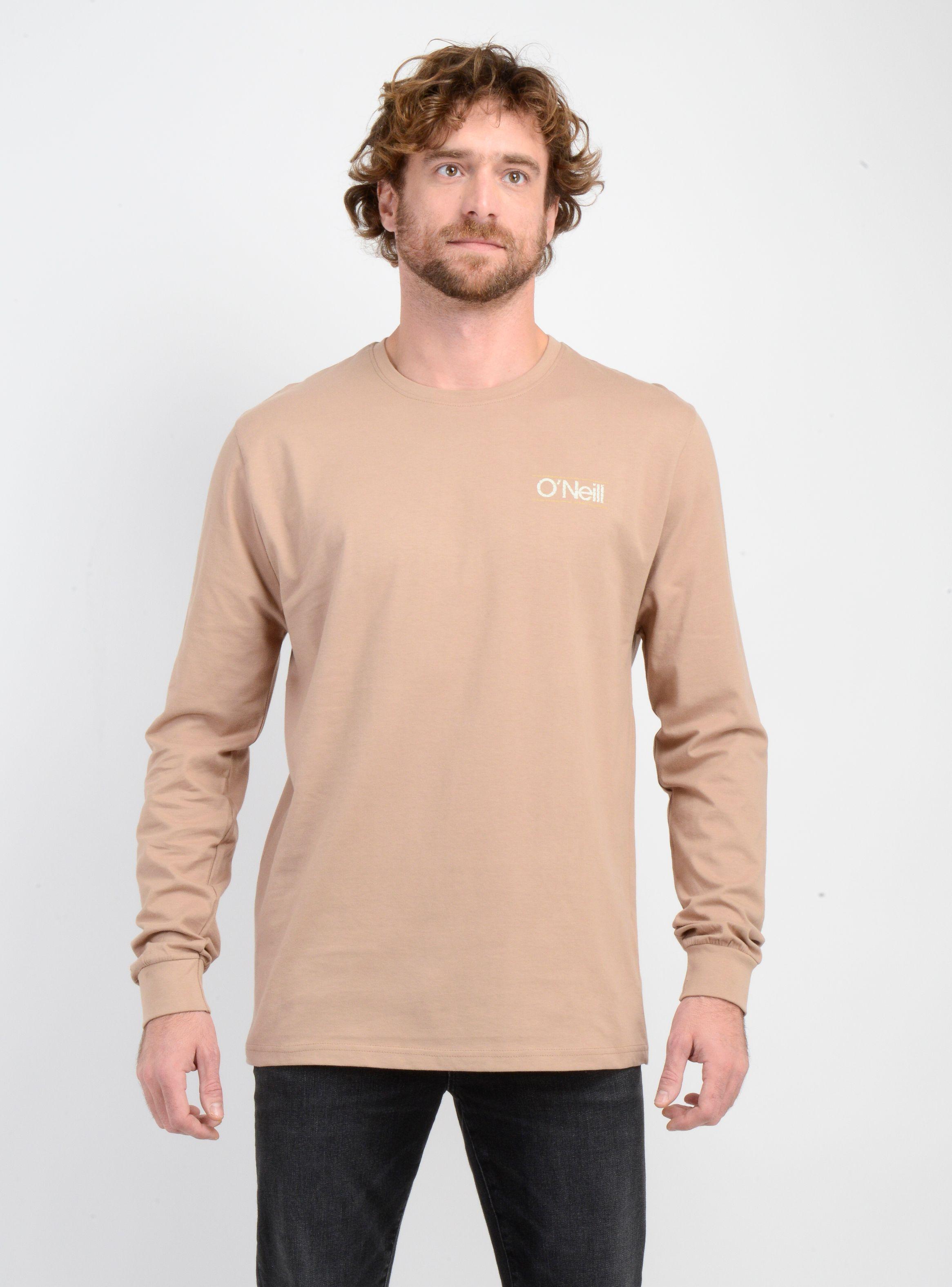 POLERA MANGA LARGA OG PARALLEL LINES CAFÉ CLARO-0