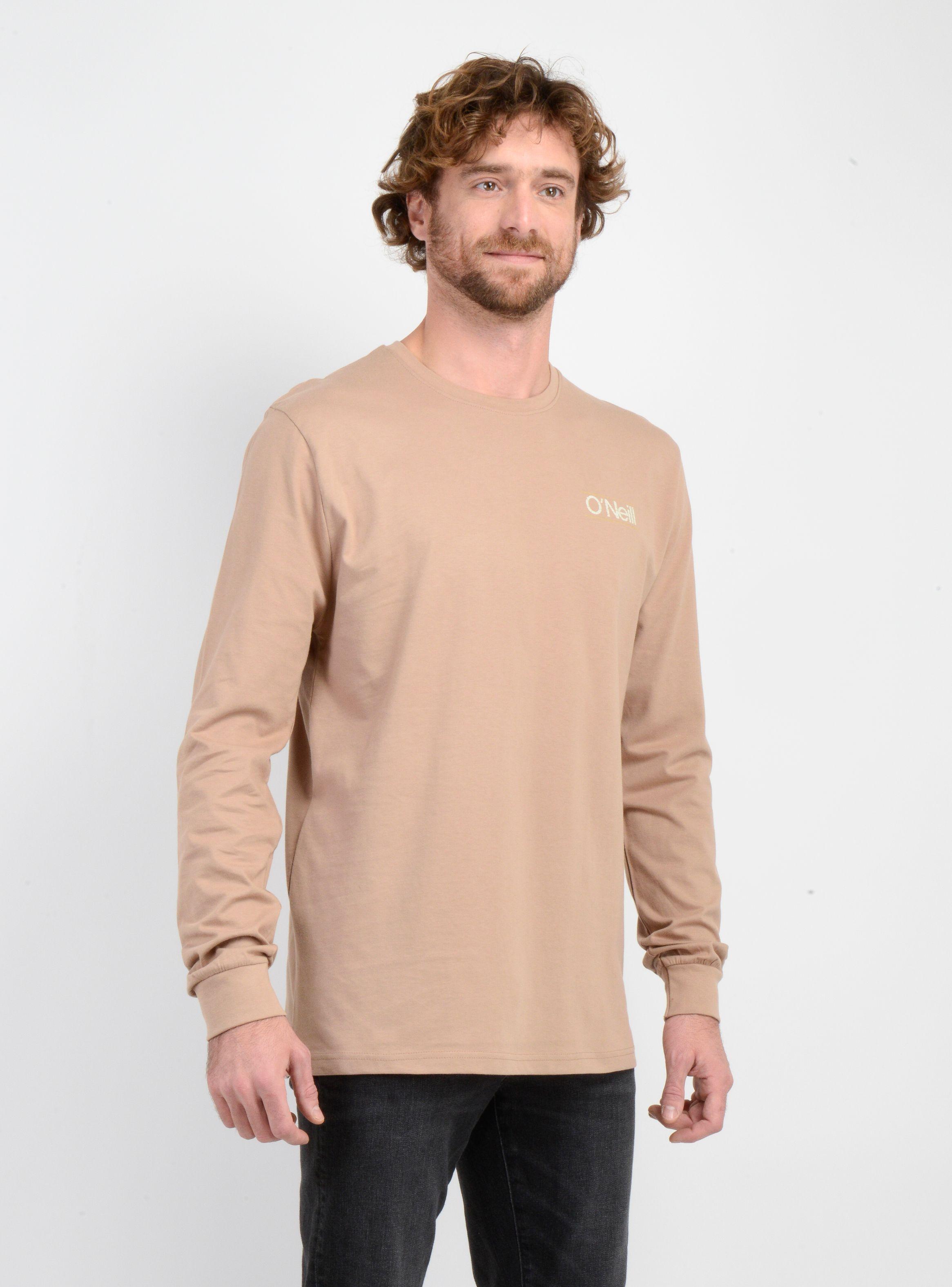 POLERA MANGA LARGA OG PARALLEL LINES CAFÉ CLARO-3