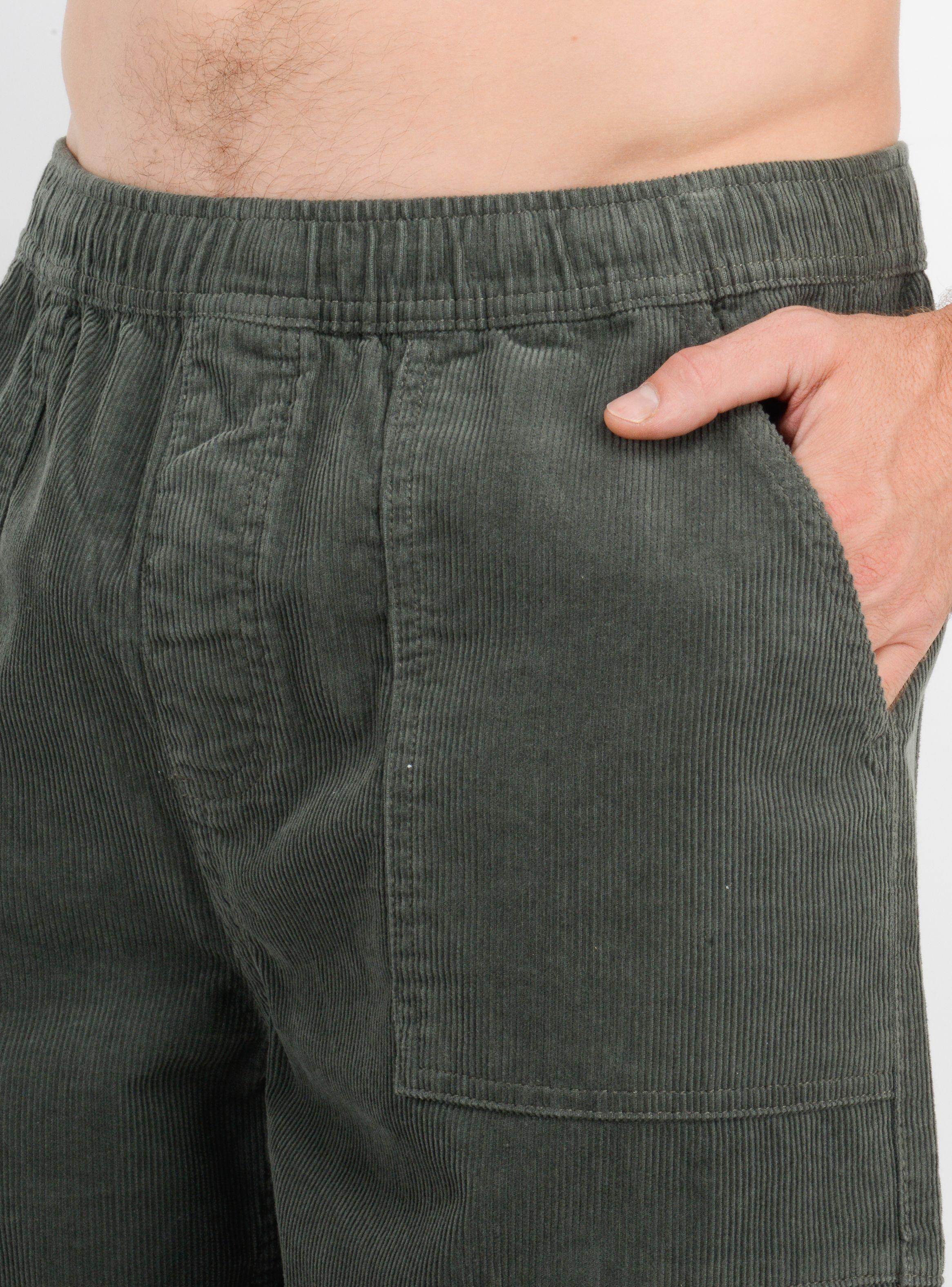 PANTALON COTELE CARGO SURF VERDE OSCURO-2