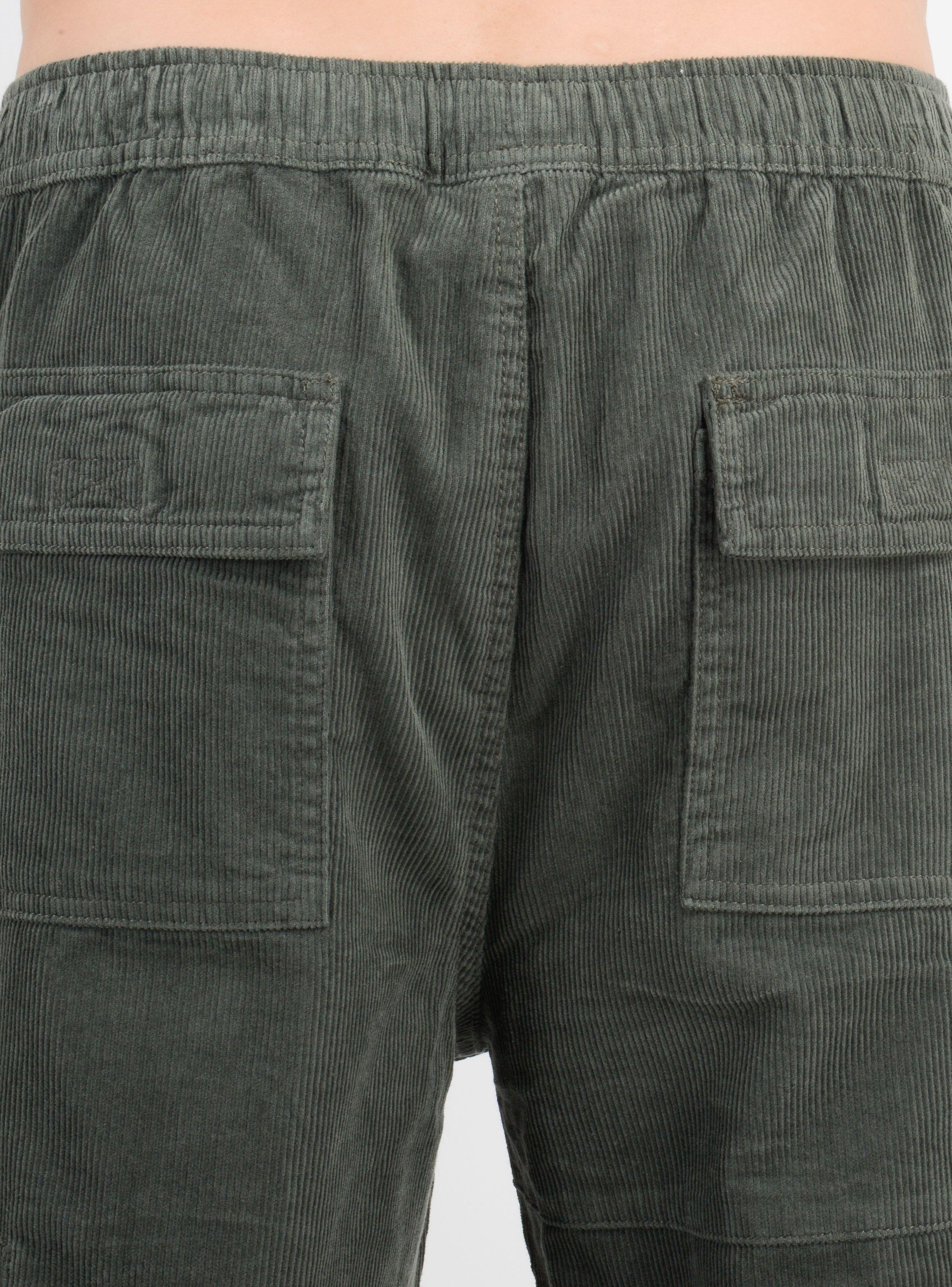 PANTALON COTELE CARGO SURF VERDE OSCURO-5