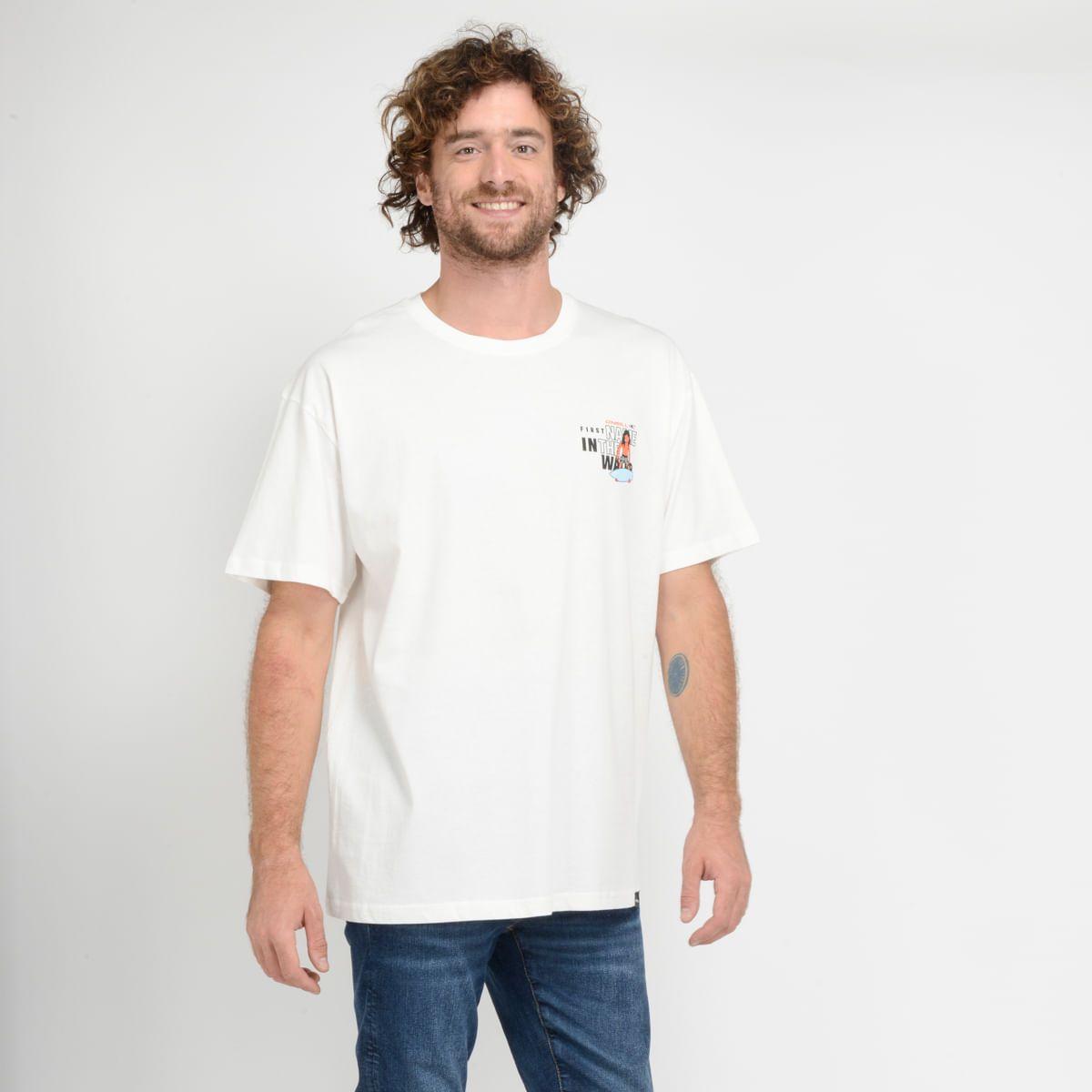 POLERA MANGA CORTA - I23HO065008 BEIGE CLARO-0