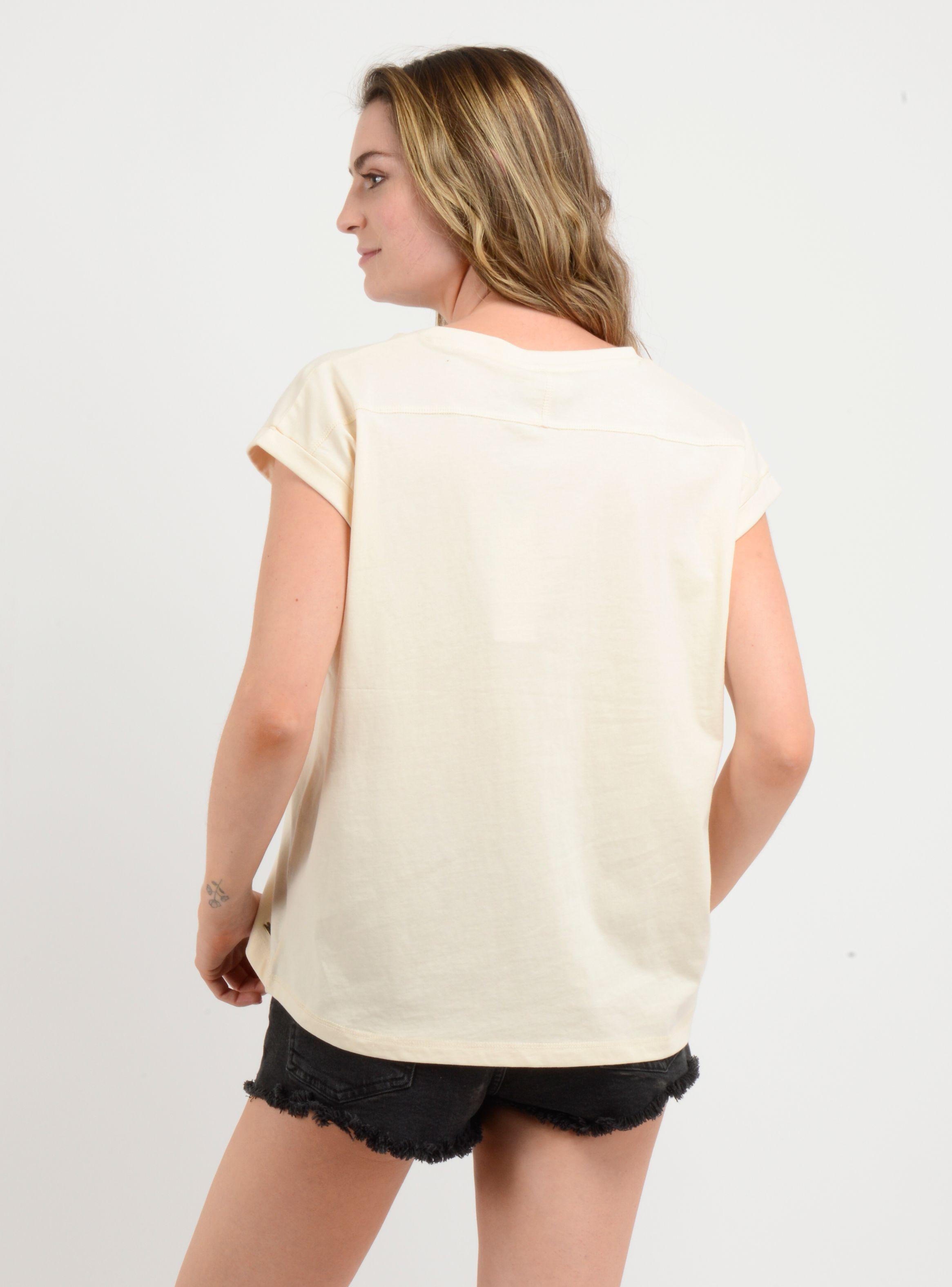 POLERA MANGA CORTA SUGAR T-SHIRT  BEIGE CLARO-2