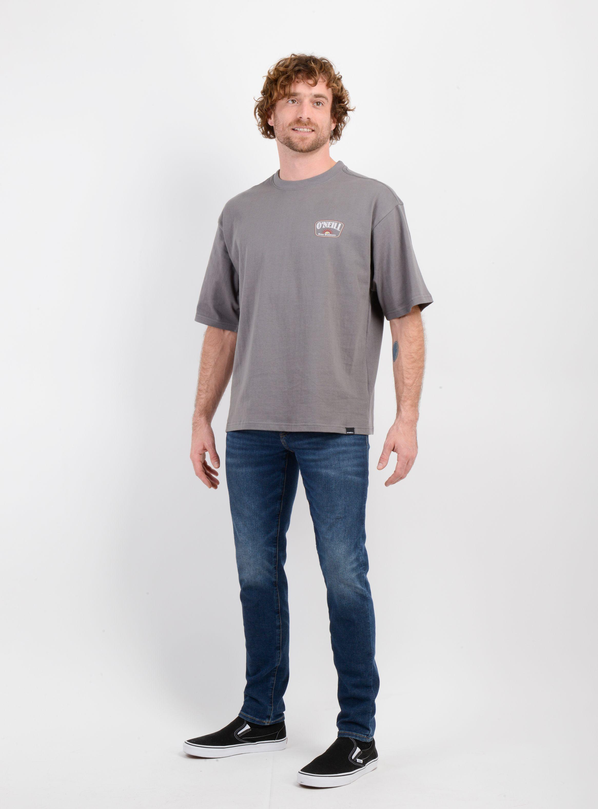 POLERA MANGA CORTA HIGHWAY GRIS OSCURO-2