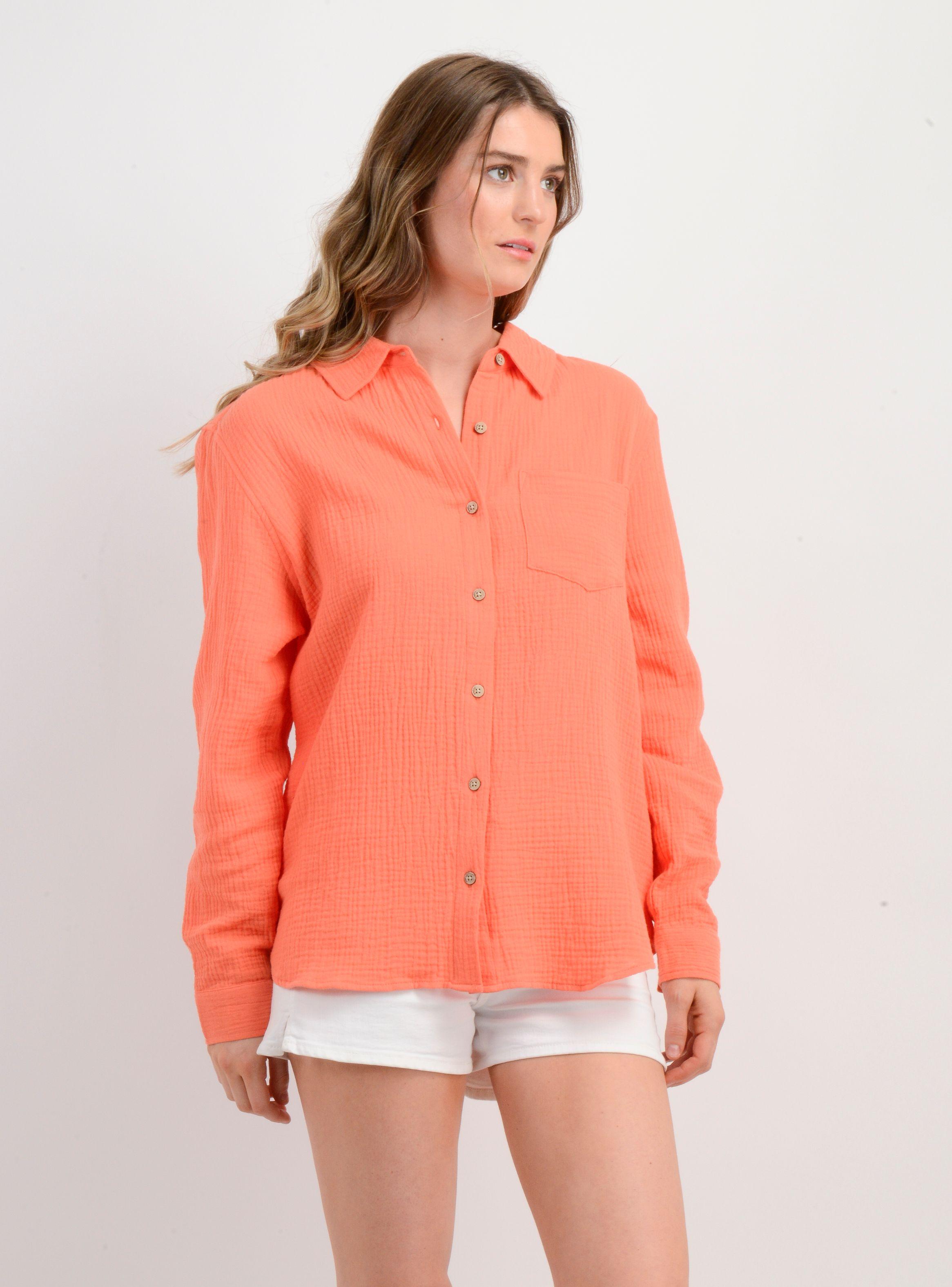 BLUSA MANGA LARGA LENI NARANJO-3