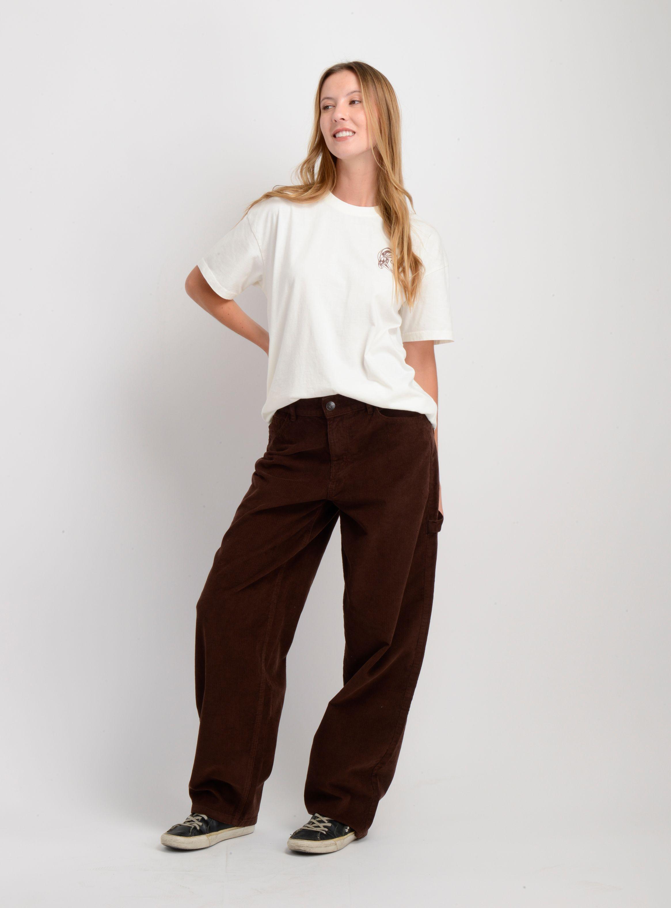PANTALON COTELE LUX  CAFÉ-2