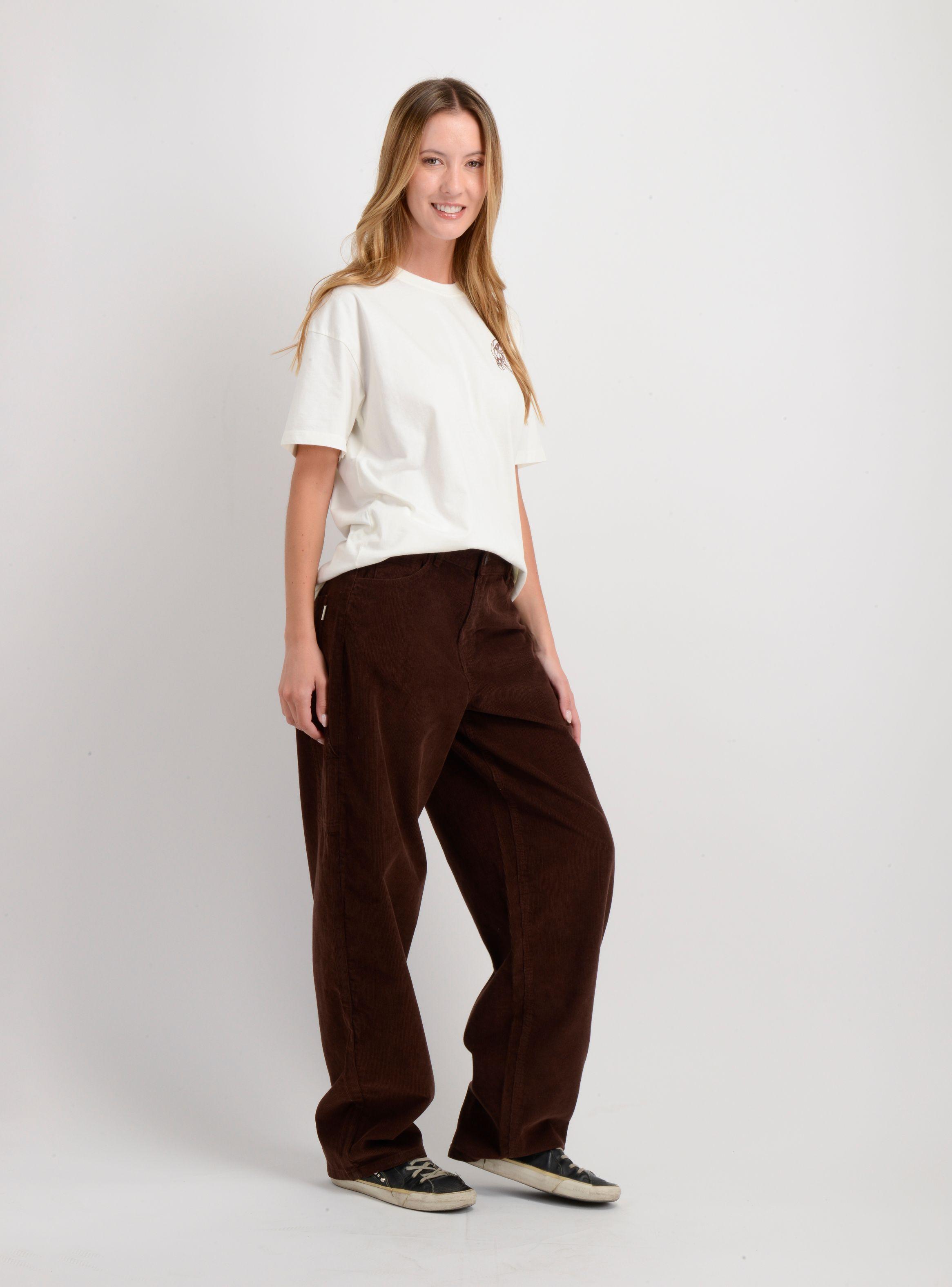 PANTALON COTELE LUX  CAFÉ-3