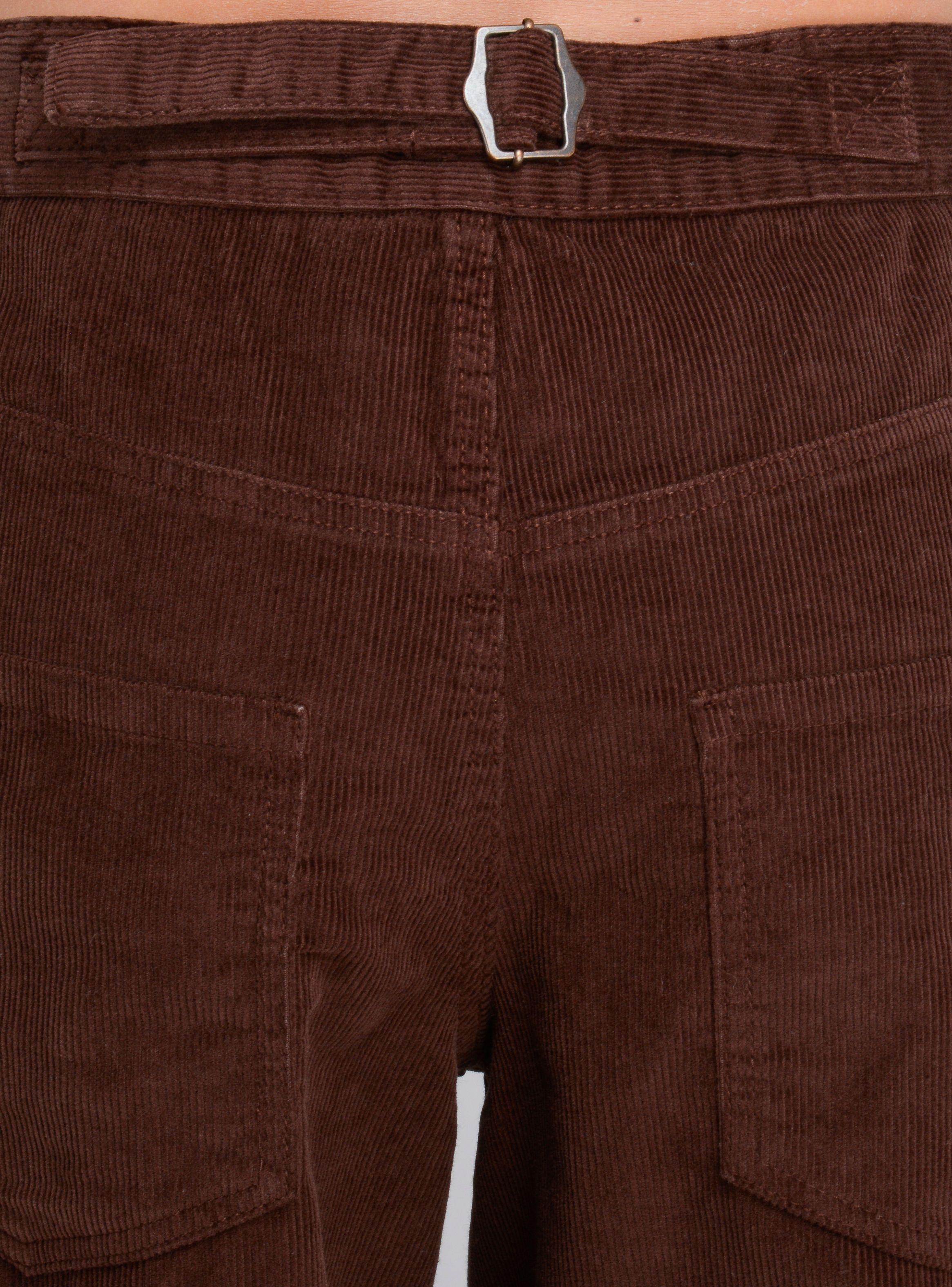 PANTALON COTELE LUX  CAFÉ-5
