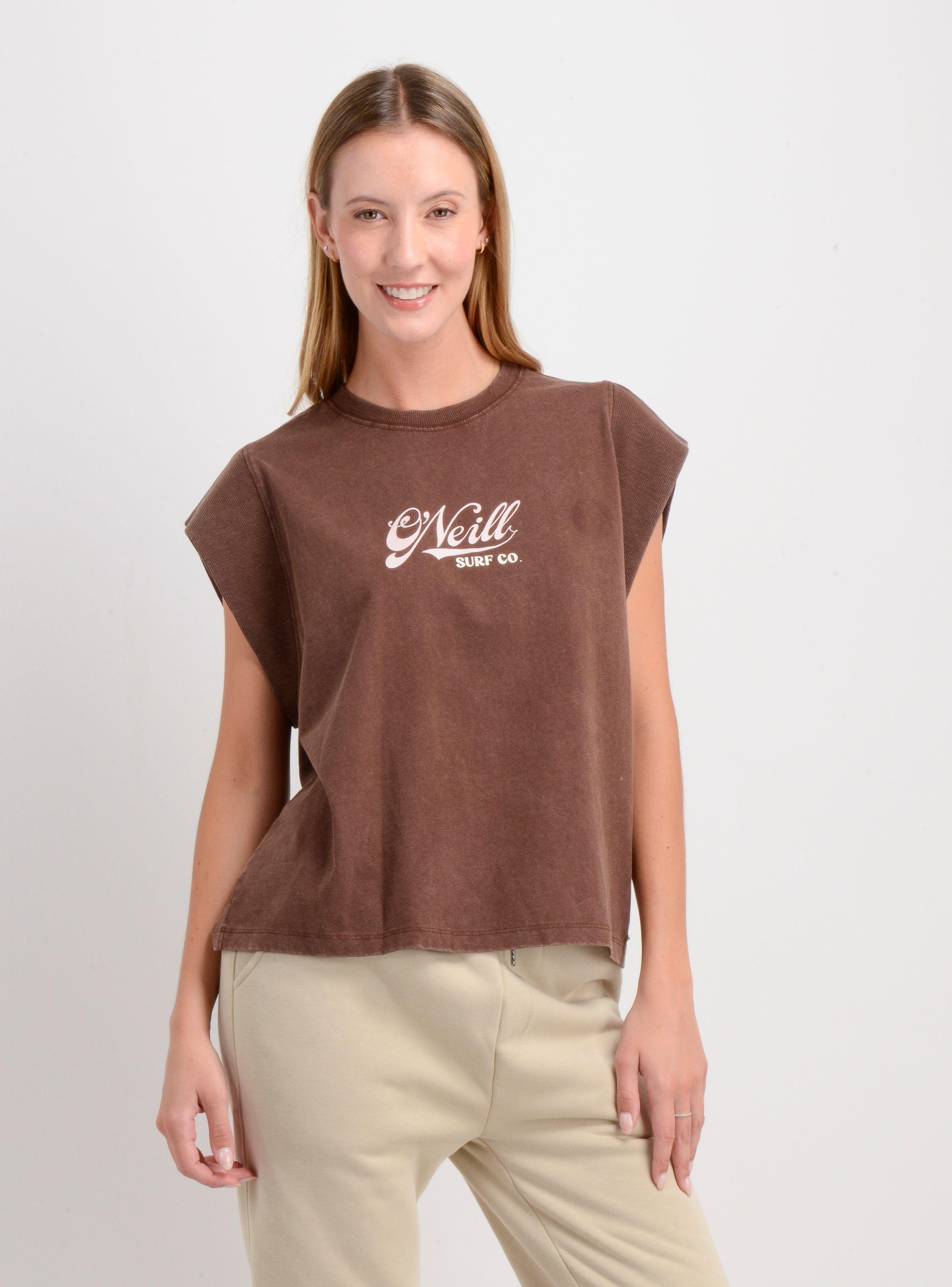 POLERA MANGA CORTA JULIE II CAFE-0