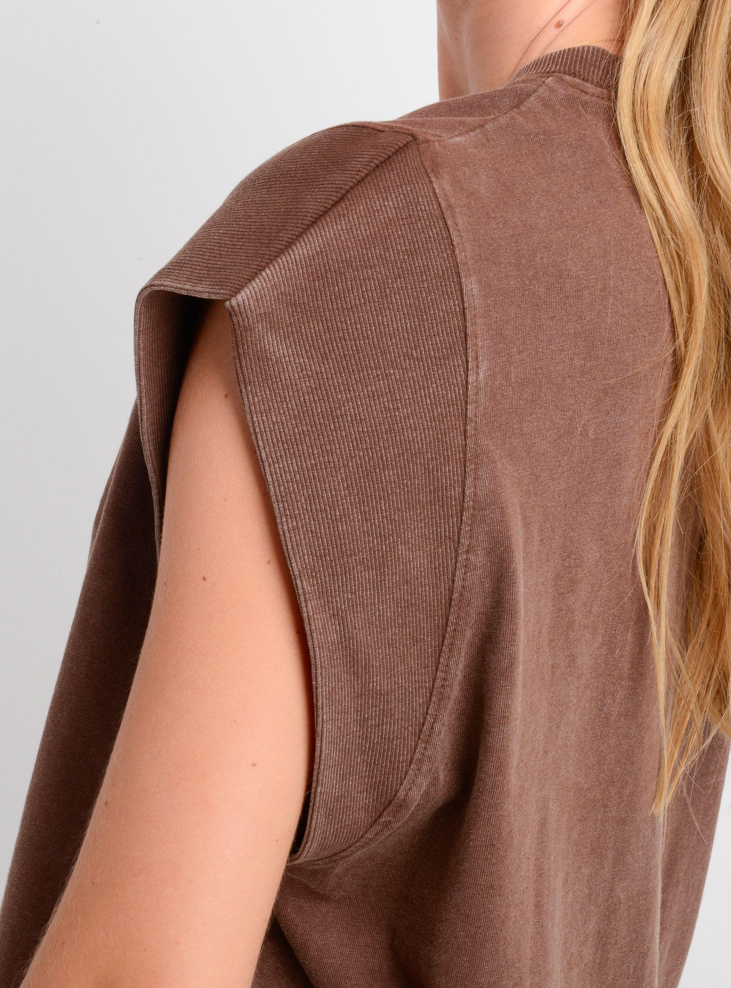 POLERA MANGA CORTA JULIE II CAFE-5