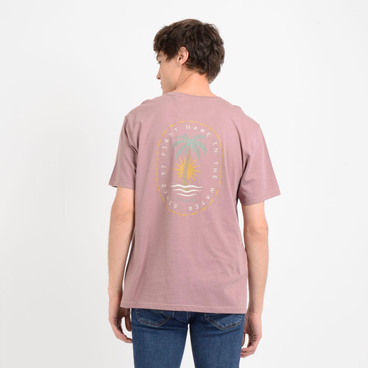 POLERA MANGA CORTA FIFTY TWO ROSADO OSCURO-1