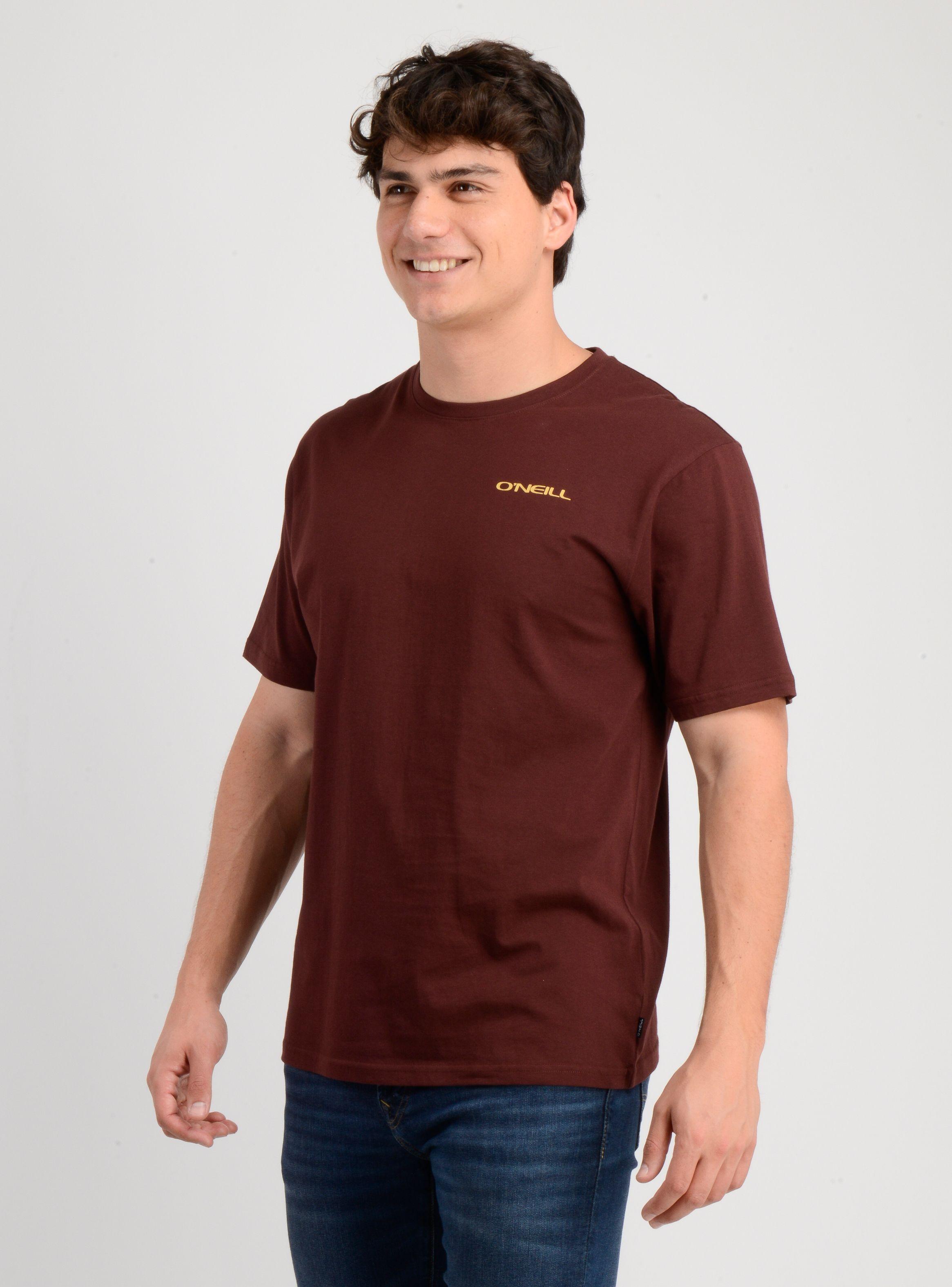 POLERA MANGA CORTA GLASSY DAYS ROJO OSCURO-2