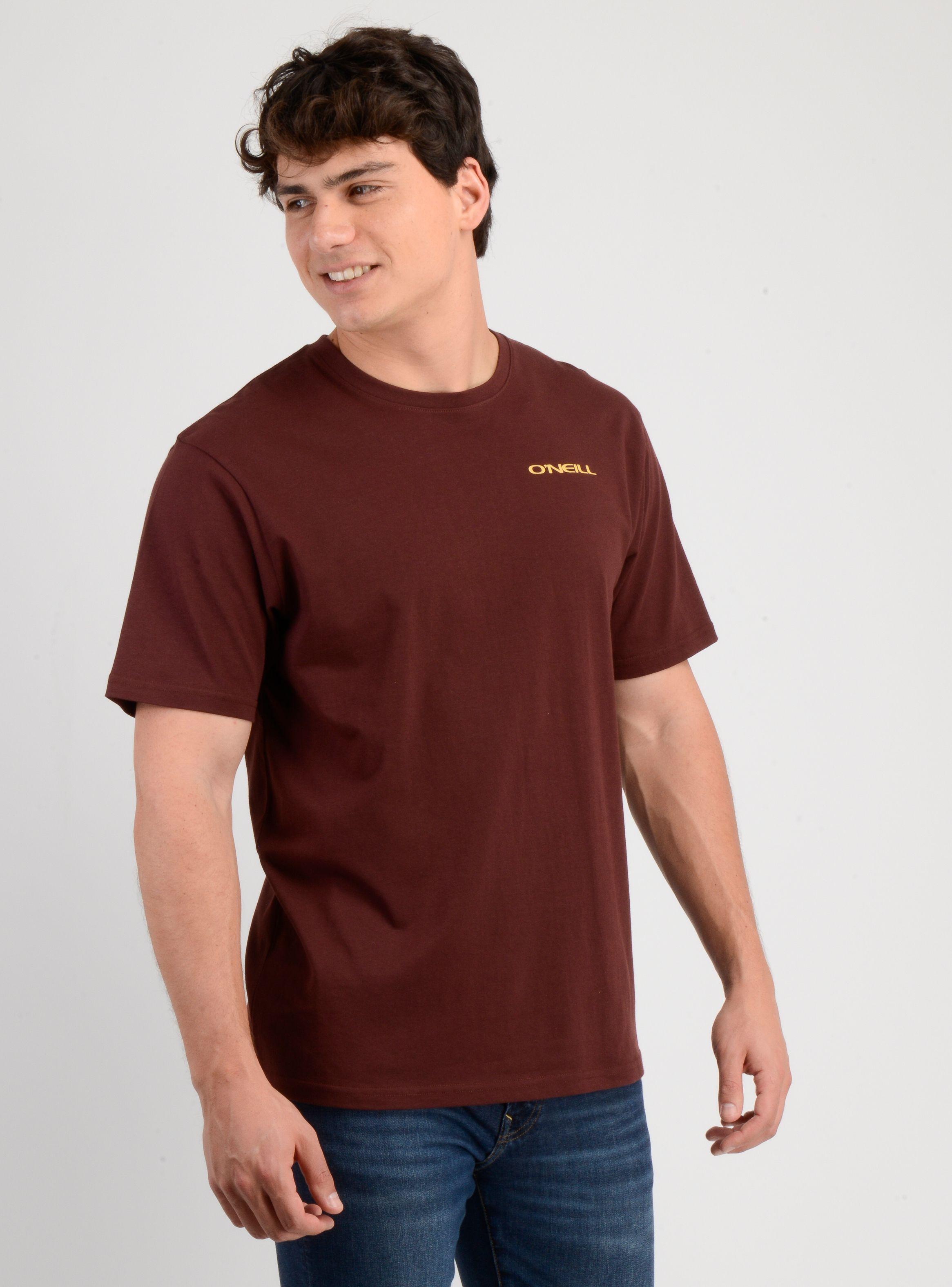 POLERA MANGA CORTA GLASSY DAYS ROJO OSCURO-3