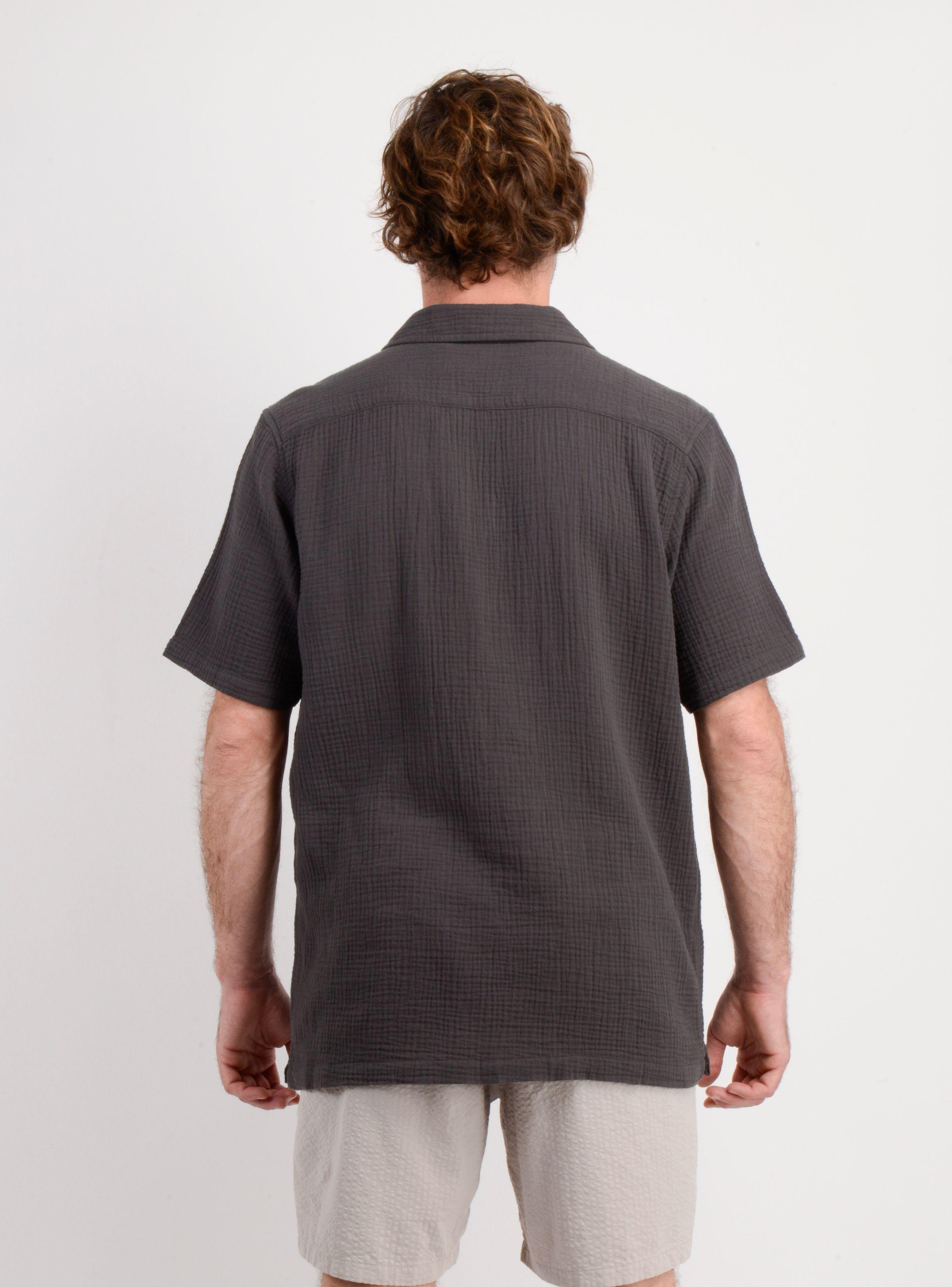 CAMISA MANGA CORTA MELODY ROCK GRIS OSCURO-1