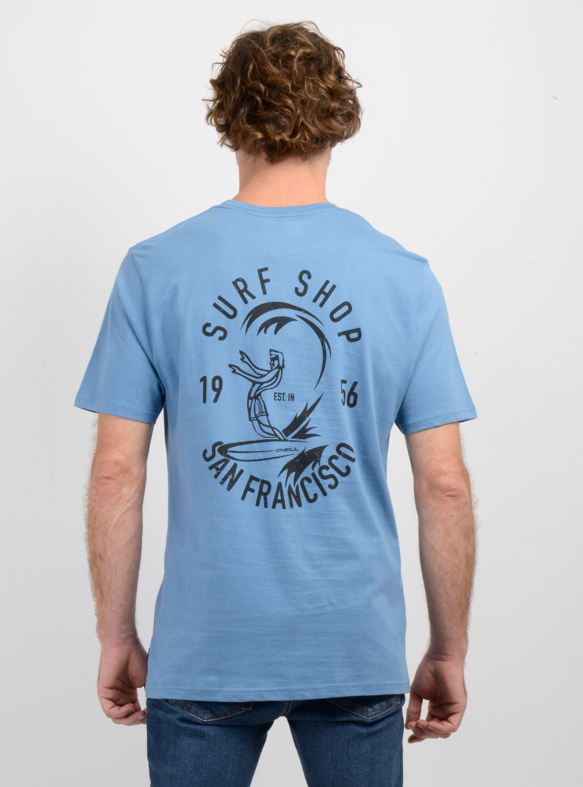 POLERA MANGA CORTA ORIGINAL SURF SHOP AZUL-1