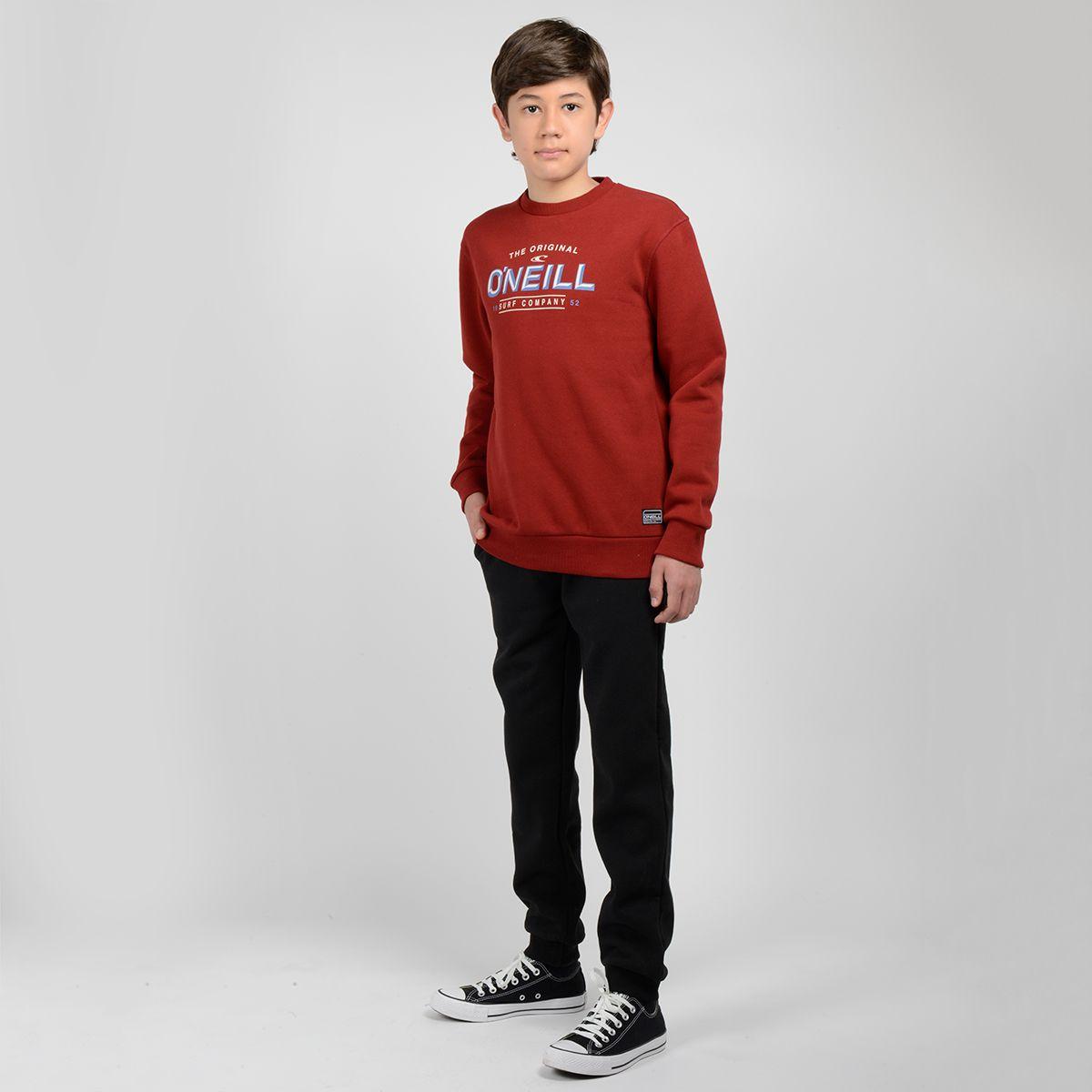 POLERON CUELLO REDONDO - I23NO074001 ROJO OSCURO-3