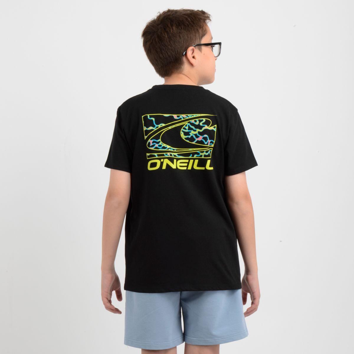 POLERA MANGA CORTA LITTLE WAVE  NEGRO-3
