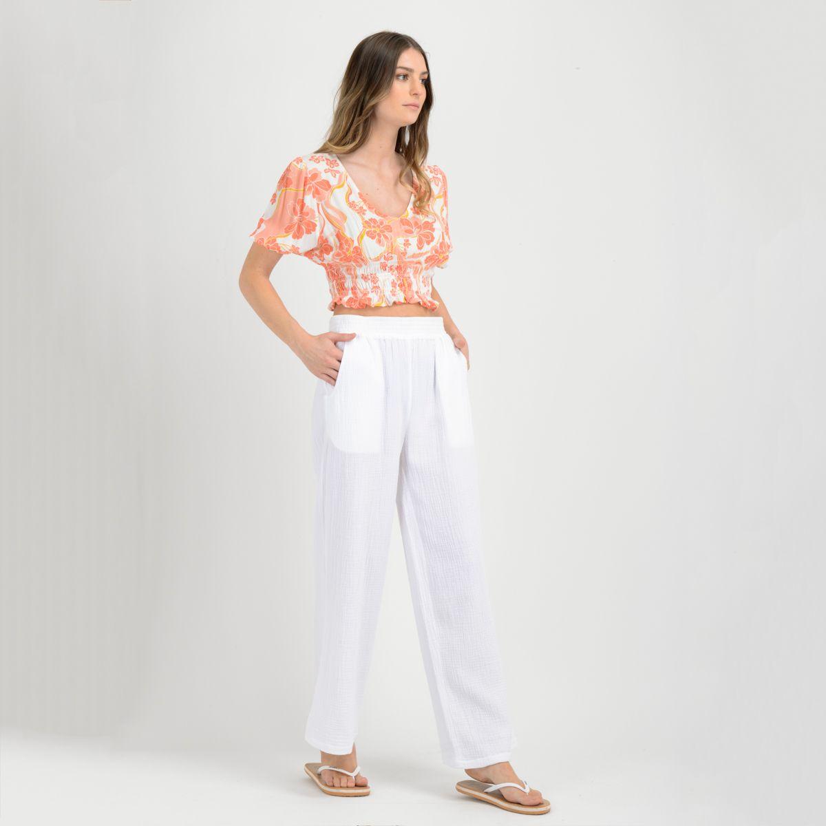 PANTALON WIDE  BLANCO-3
