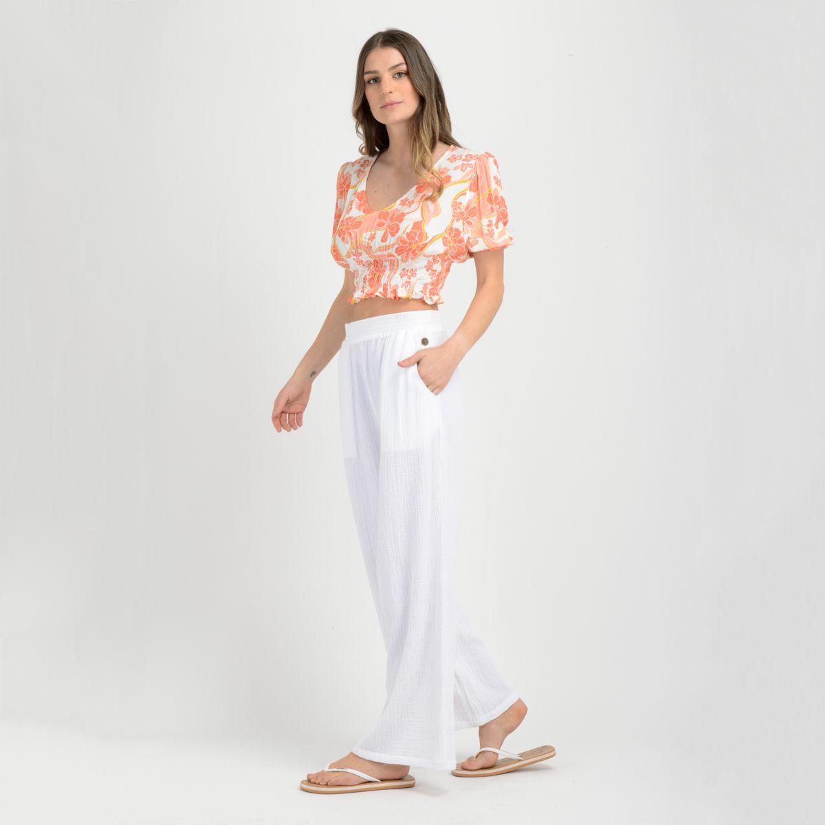 PANTALON WIDE  BLANCO-5