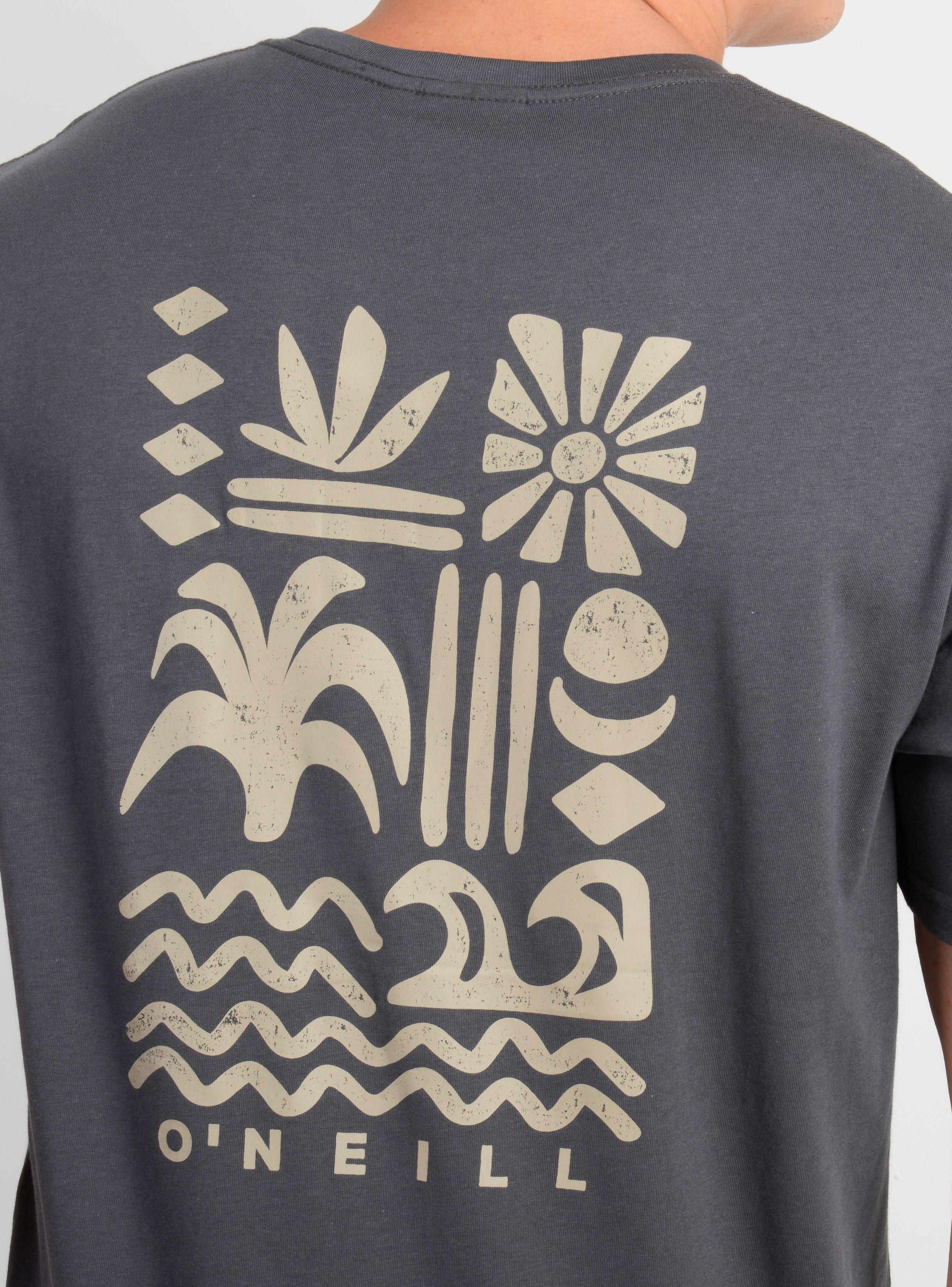 POLERA MANGA CORTA GLYPHS GRIS OSCURO-5