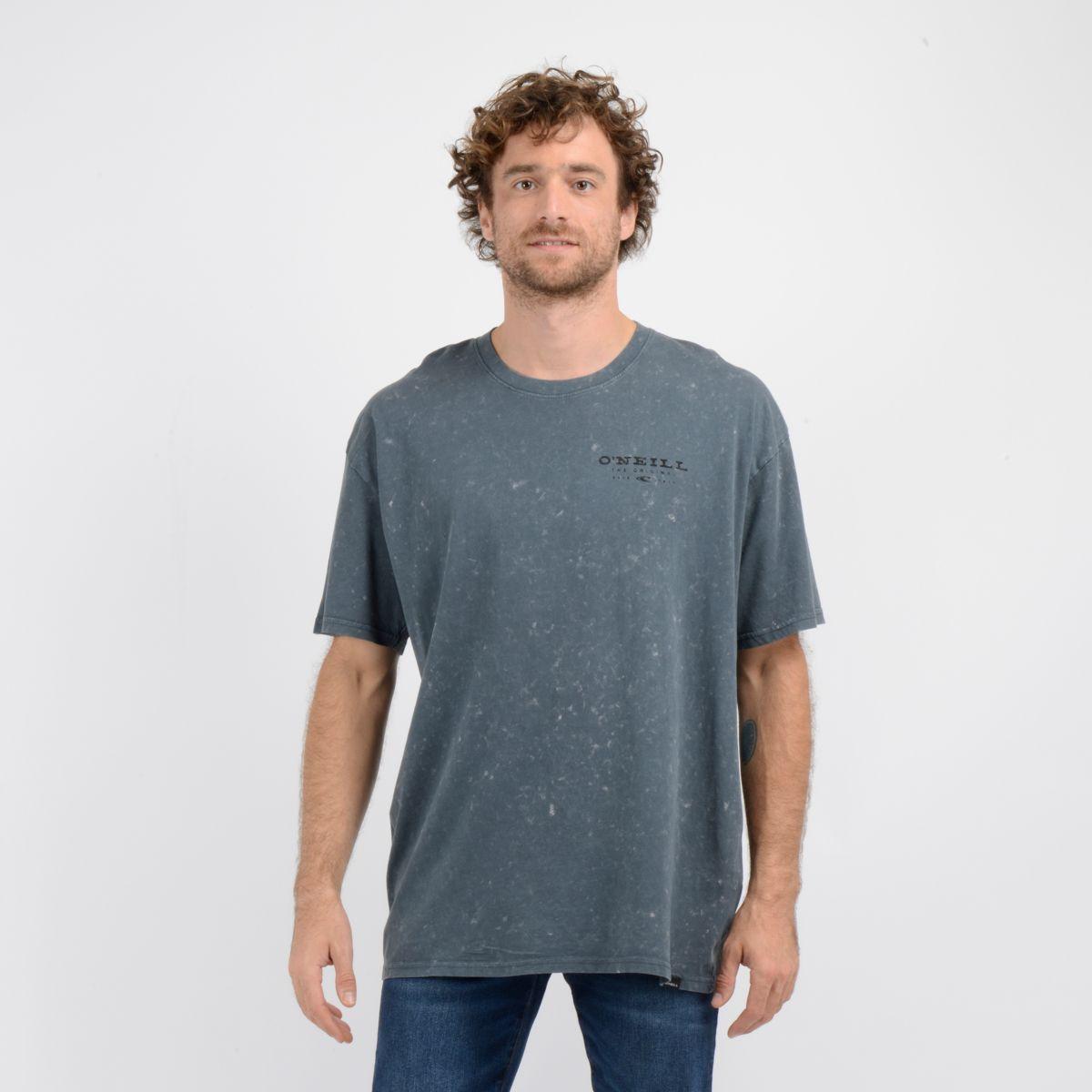 POLERA MANGA CORTA LET'S GO GRIS OSCURO-0
