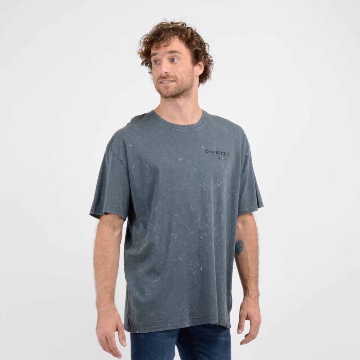 POLERA MANGA CORTA LET'S GO GRIS OSCURO-2