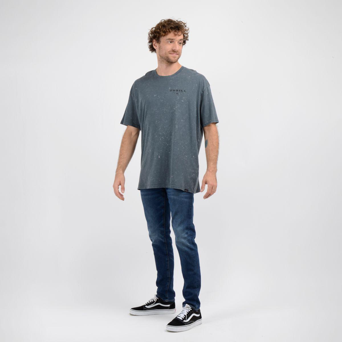 POLERA MANGA CORTA LET'S GO GRIS OSCURO-3