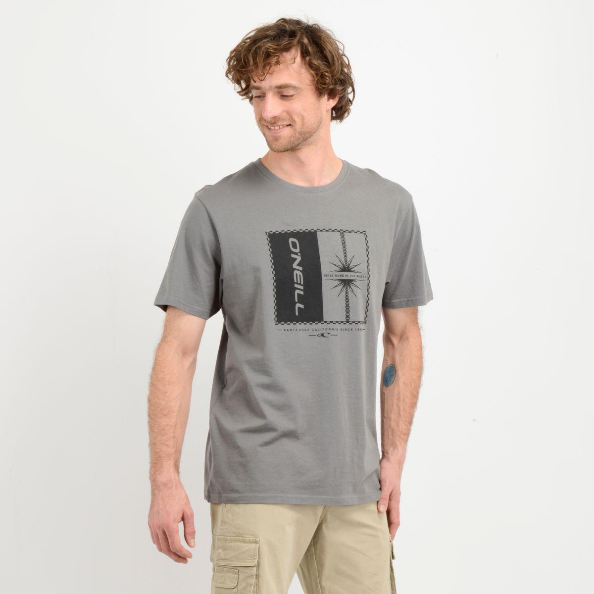 POLERA MANGA CORTA MIX PALM  GRIS-3