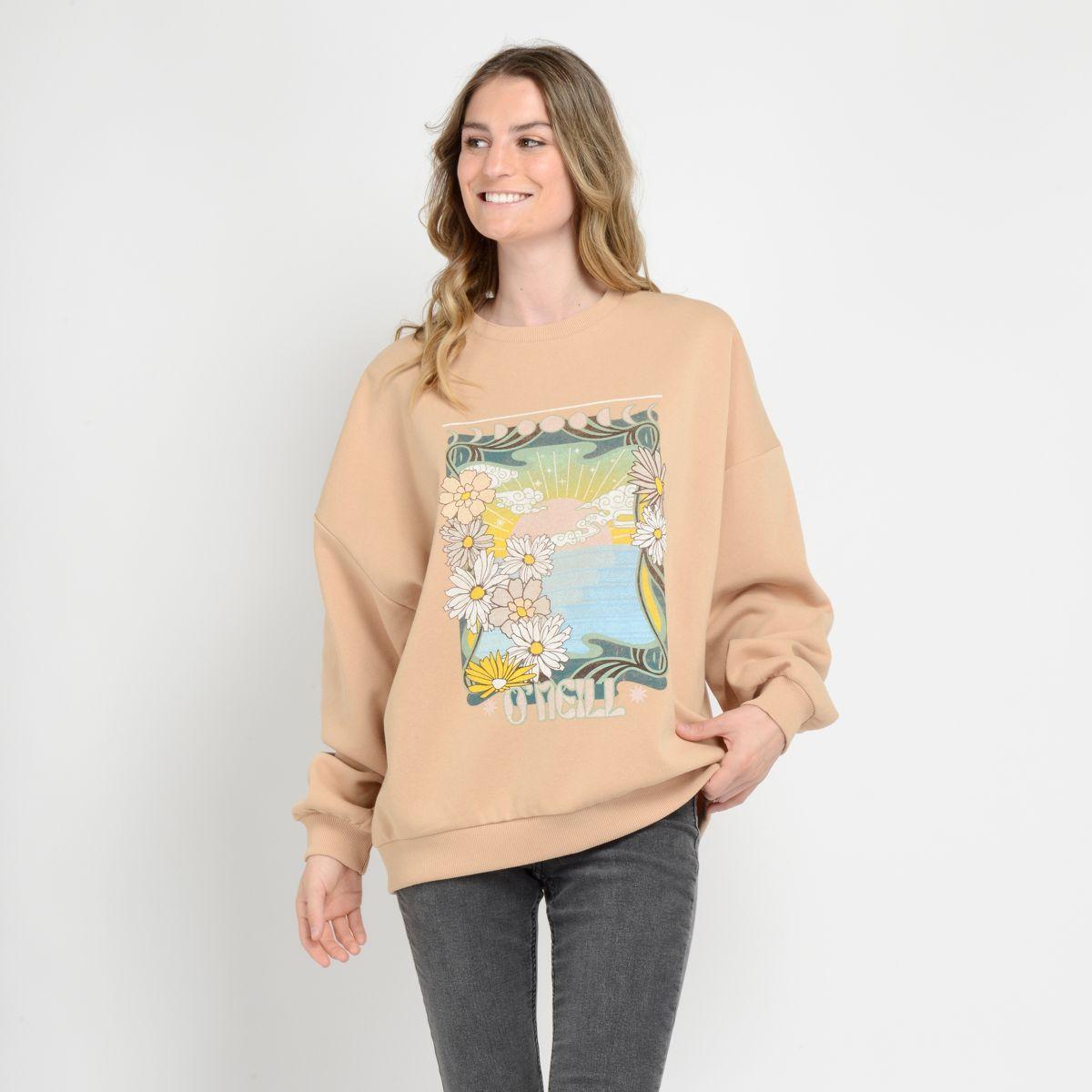 POLERON CUELLO REDONDO GRASS CAFÉ CLARO-0