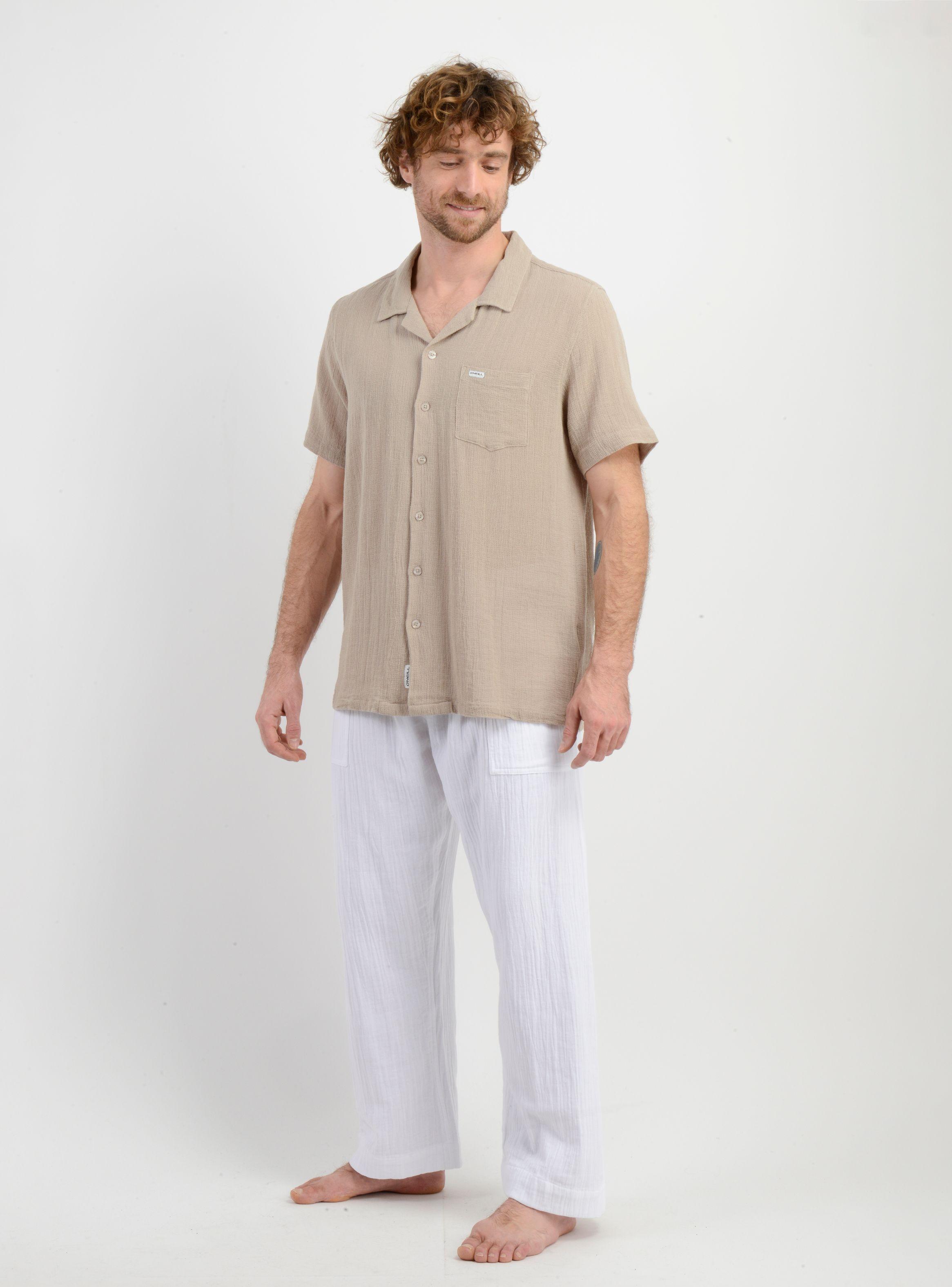 CAMISA MANGA CORTA TAME BEIGE OSCURO-2