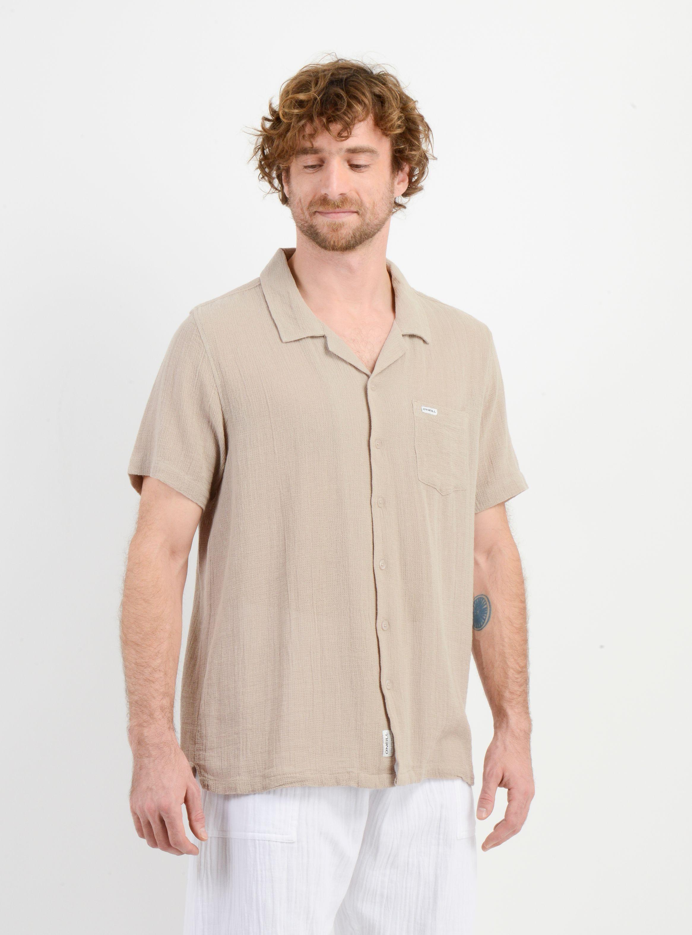 CAMISA MANGA CORTA TAME BEIGE OSCURO-3