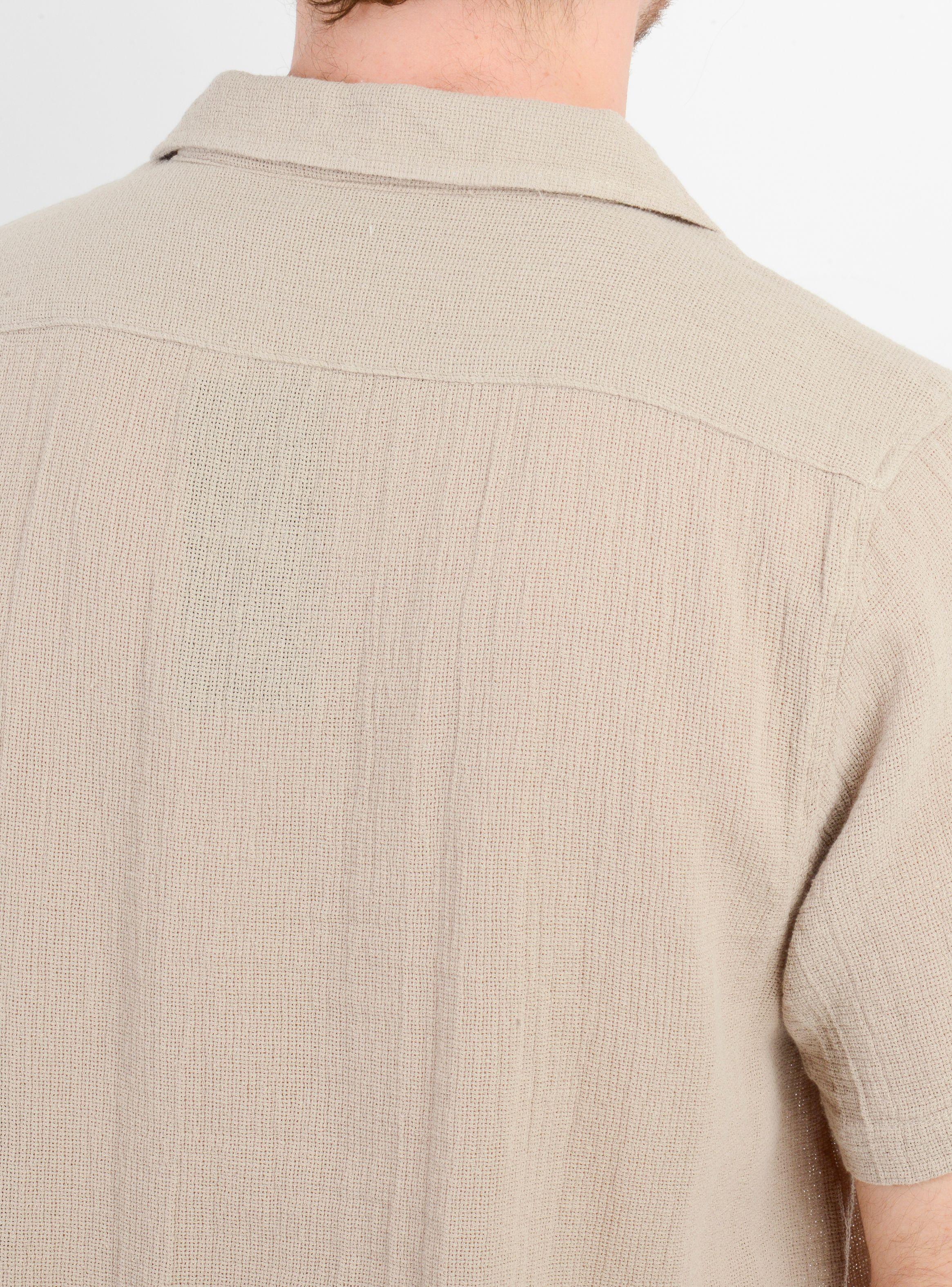 CAMISA MANGA CORTA TAME BEIGE OSCURO-5