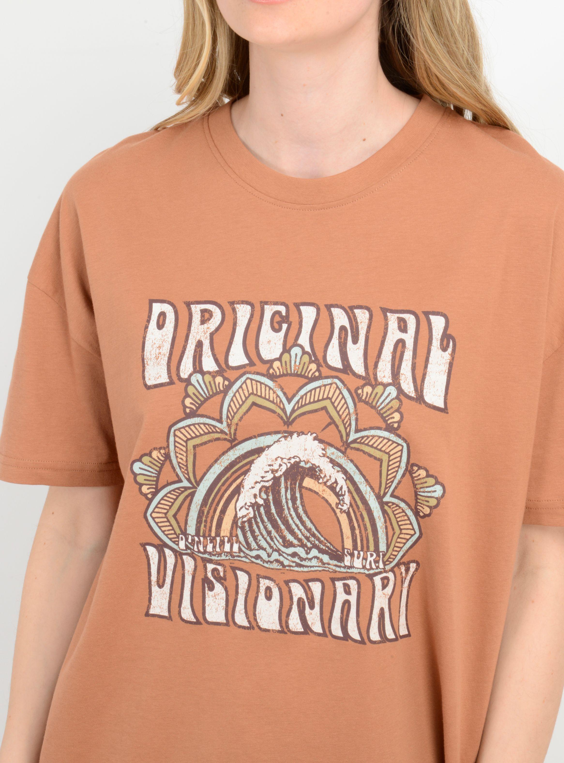 POLERA MANGA CORTA WAVE MANDALA  CAFÉ CLARO / PASTEL-5