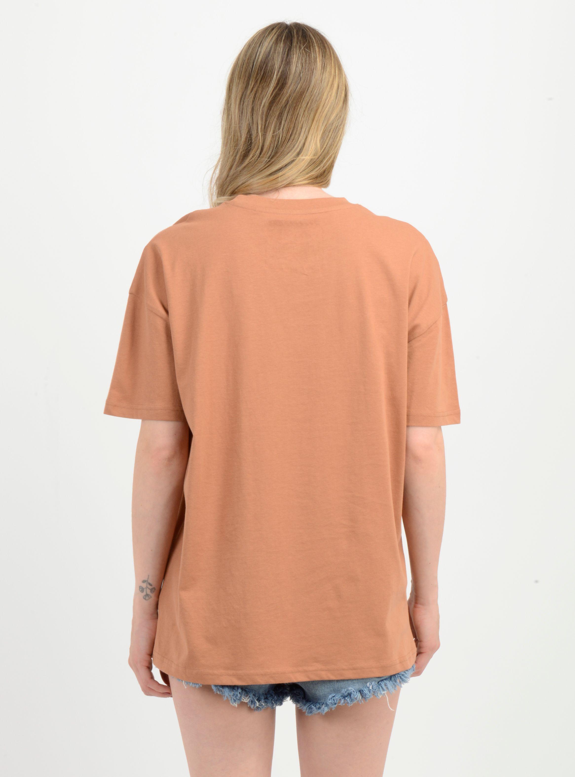 POLERA MANGA CORTA WAVE MANDALA  CAFÉ CLARO / PASTEL-1