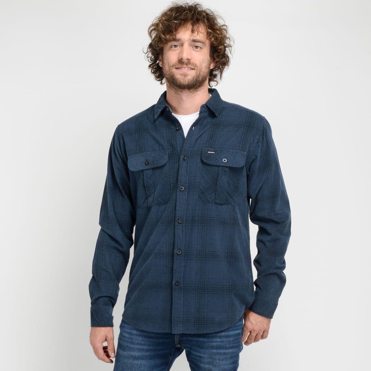 CAMISA MANGA LARGA - I23HO023002 AZUL-0