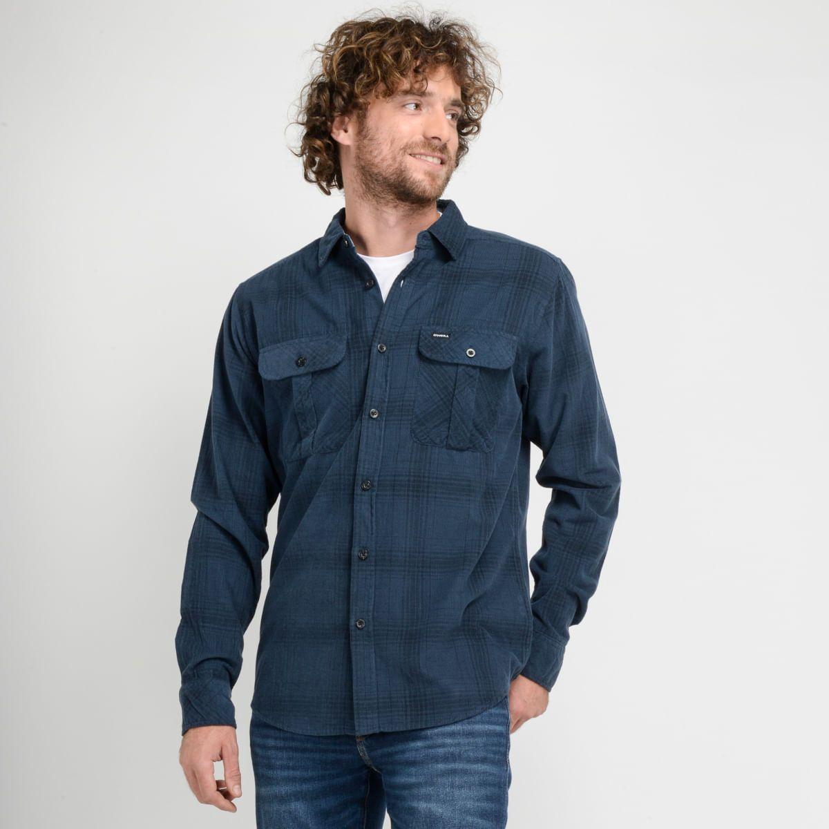 CAMISA MANGA LARGA - I23HO023002 AZUL-1