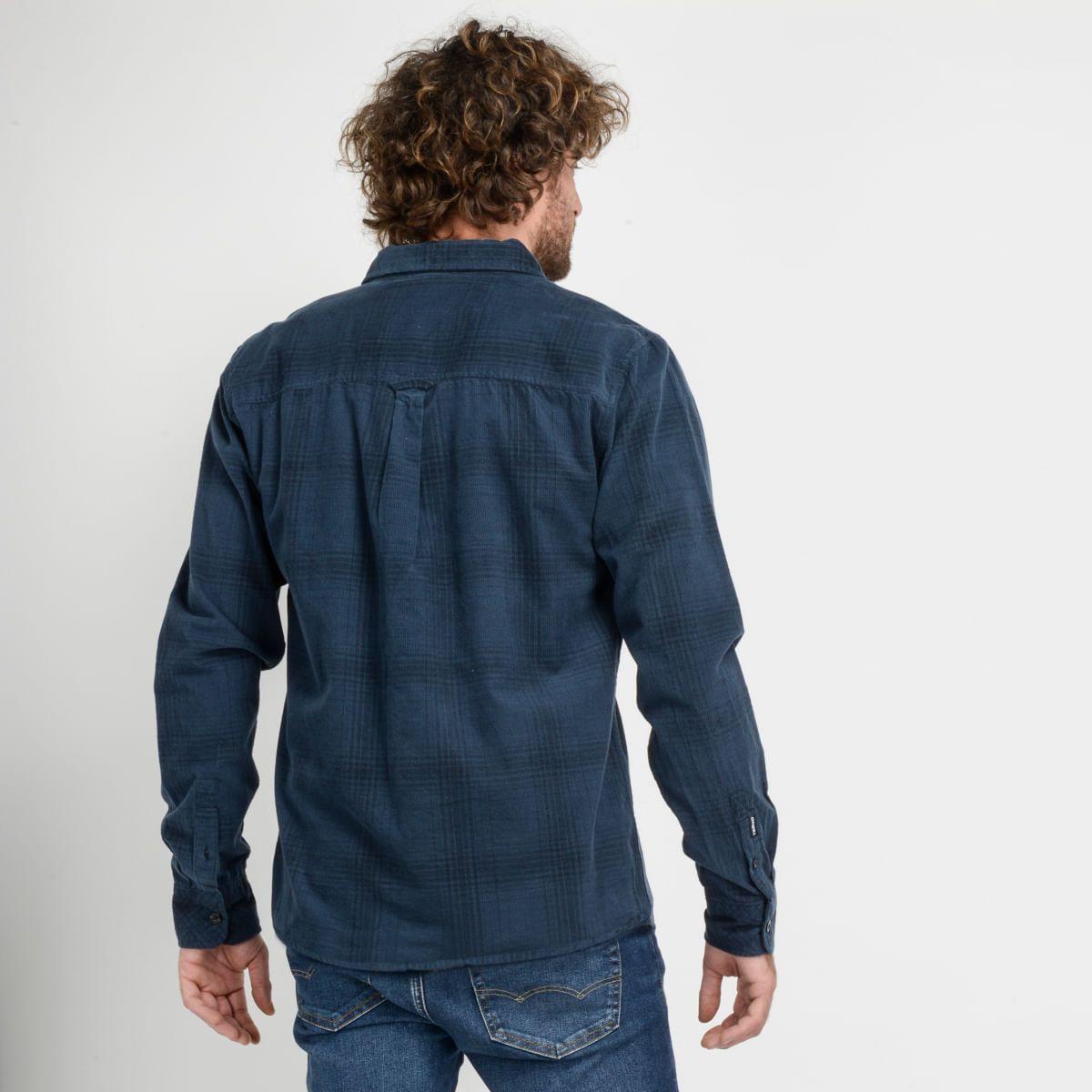 CAMISA MANGA LARGA - I23HO023002 AZUL-2