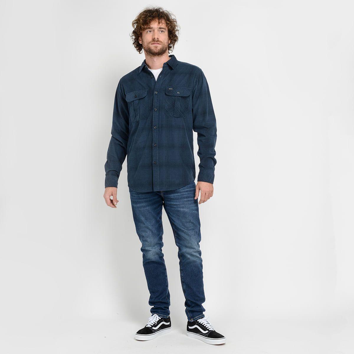 CAMISA MANGA LARGA - I23HO023002 AZUL-3