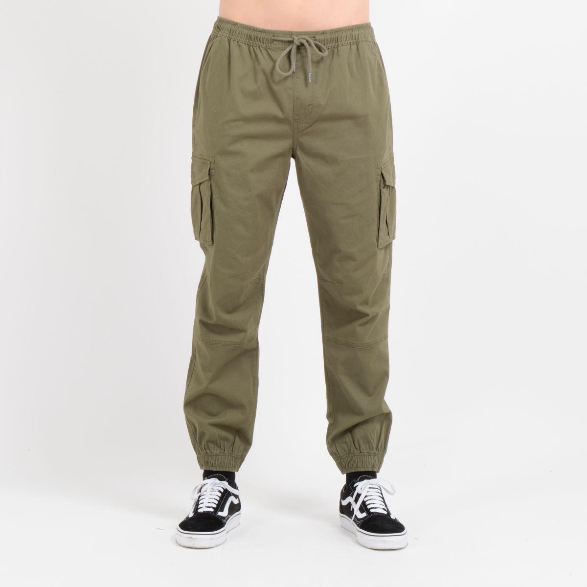 PANTALON DRIFT CARGO VERDE OSCURO-0