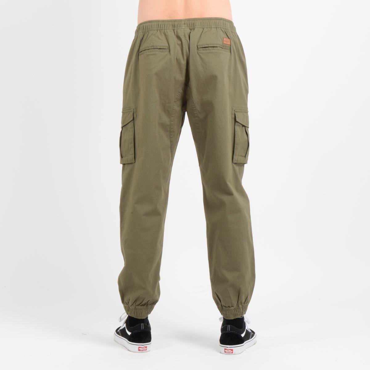 PANTALON DRIFT CARGO VERDE OSCURO-1