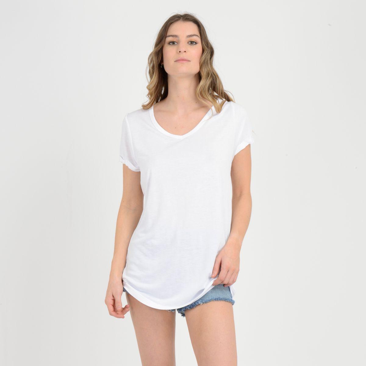 POLERA MANGA CORTA BASIC  BLANCO-0