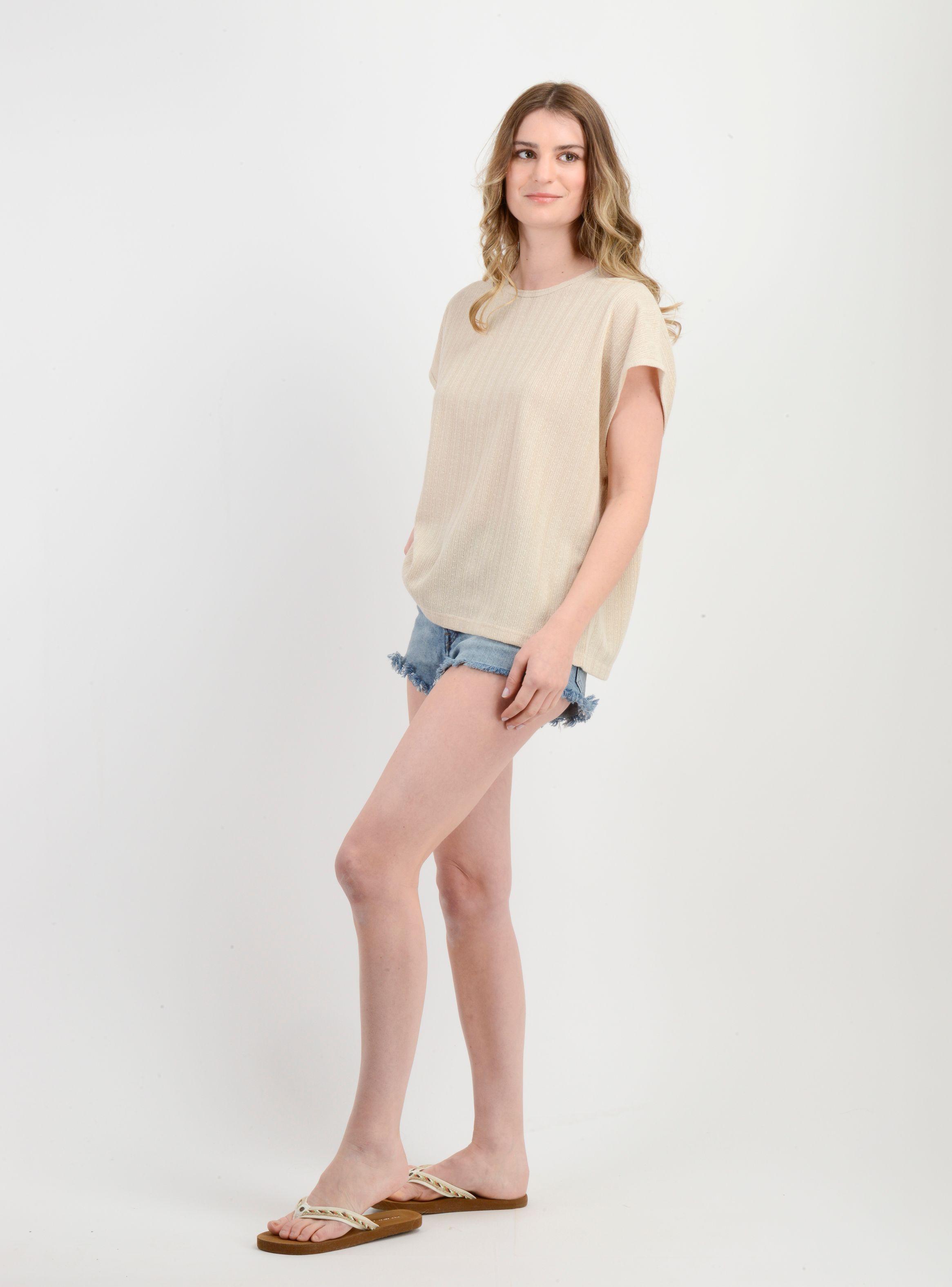POLERA MANGA CORTA JULIE BEIGE-2