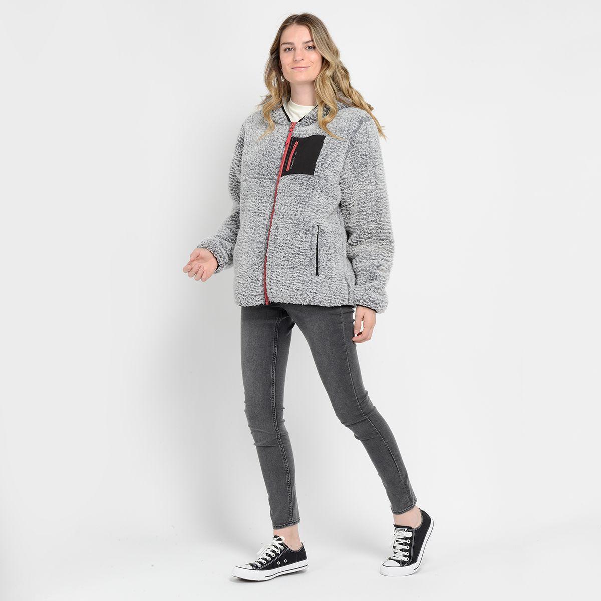 POLERON CHIPORRO FULL ZIPPER - I23MU073007 GRIS-3