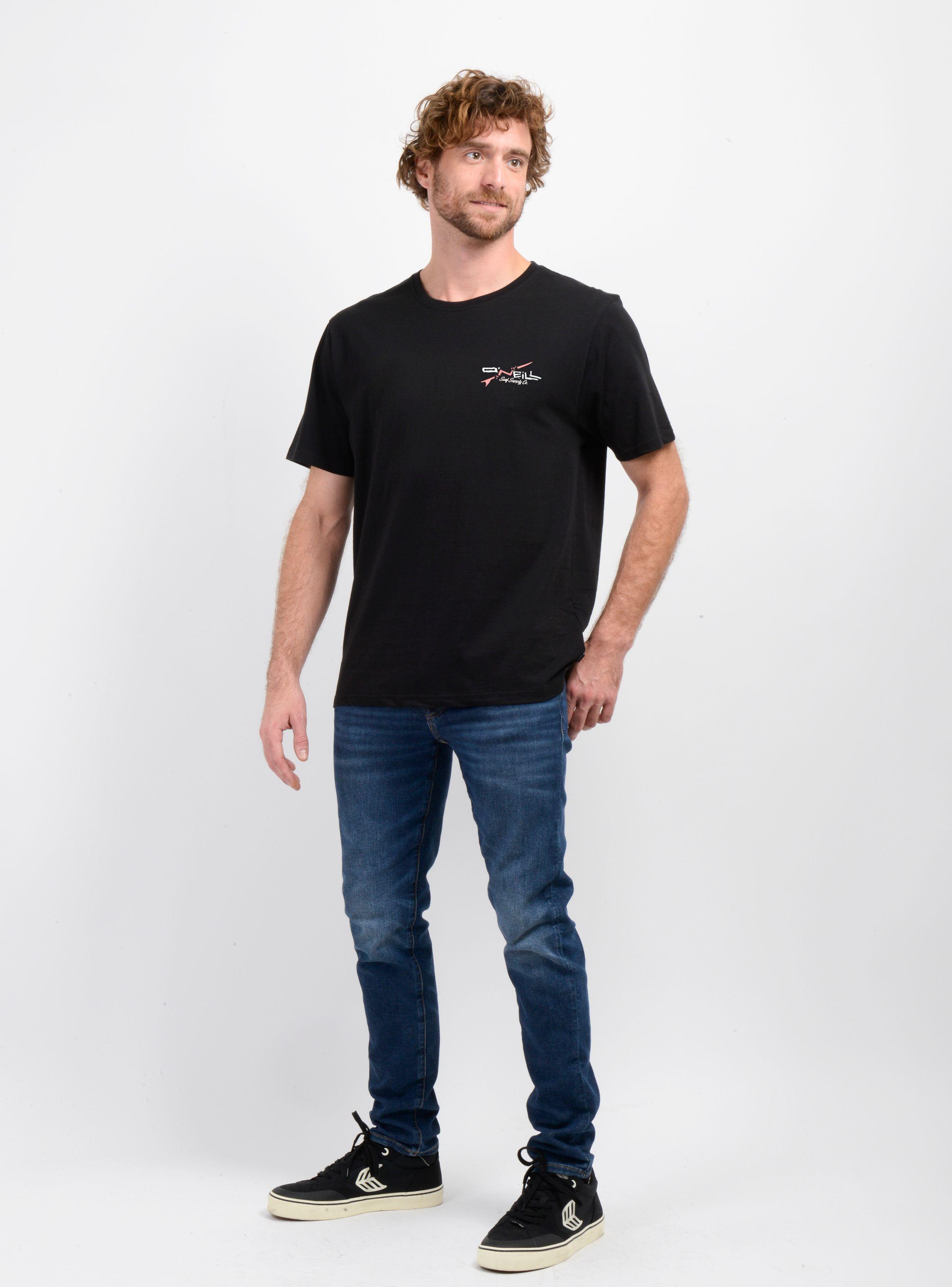 POLERA MANGA CORTA SURFBOARD NEGRO-2