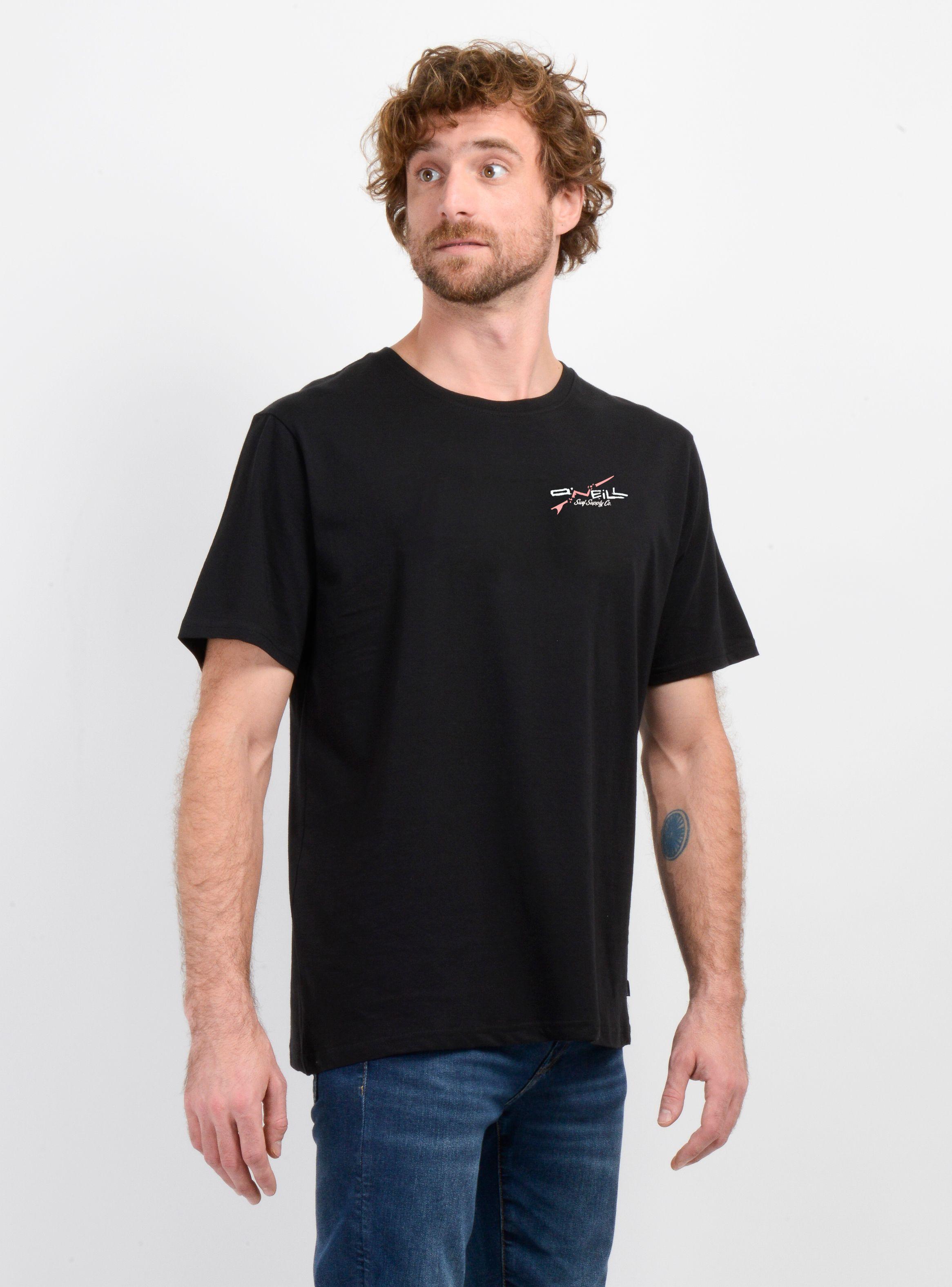 POLERA MANGA CORTA SURFBOARD NEGRO-3