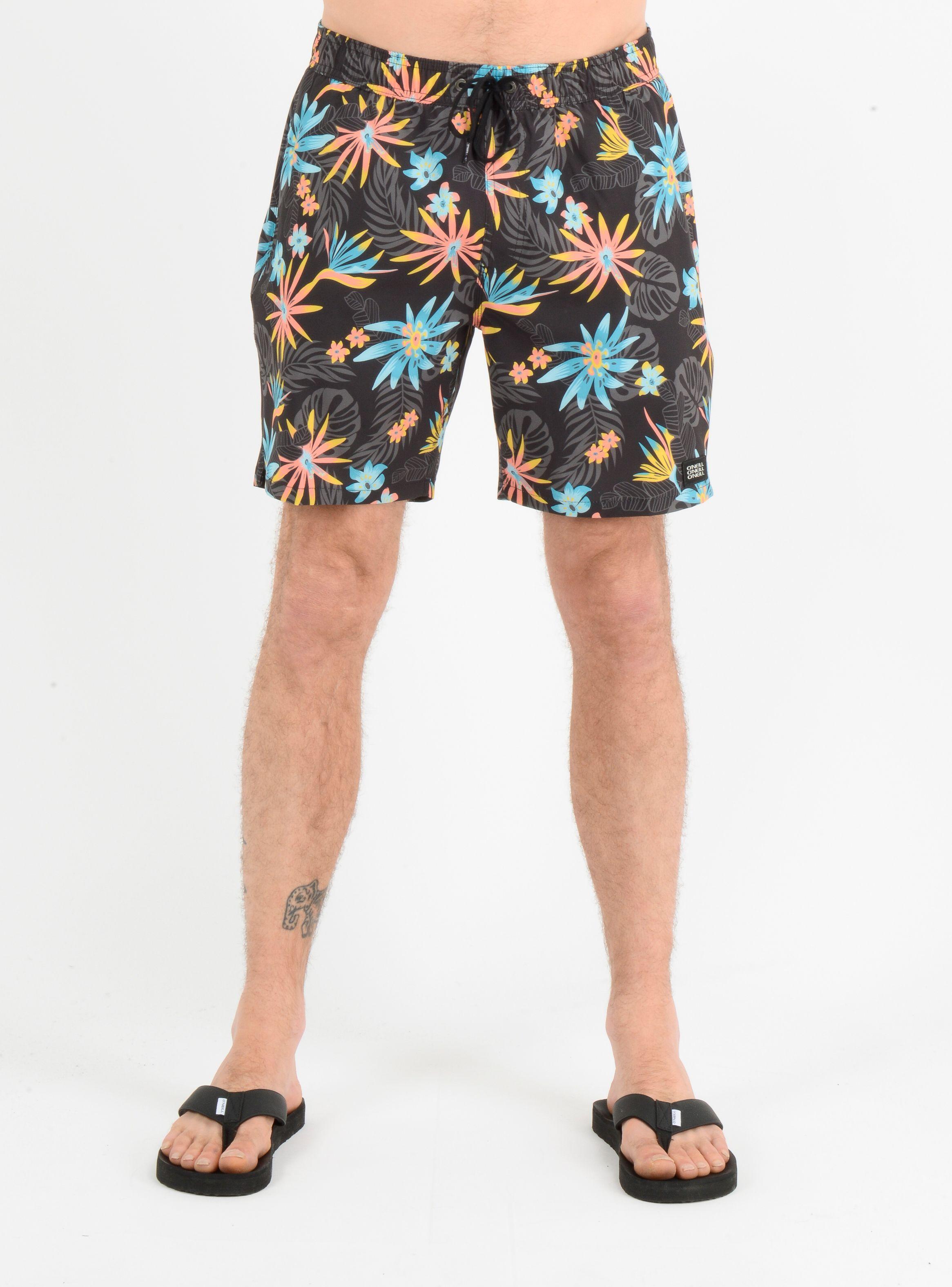 BOARDSHORT BLOOM  NEGRO-0