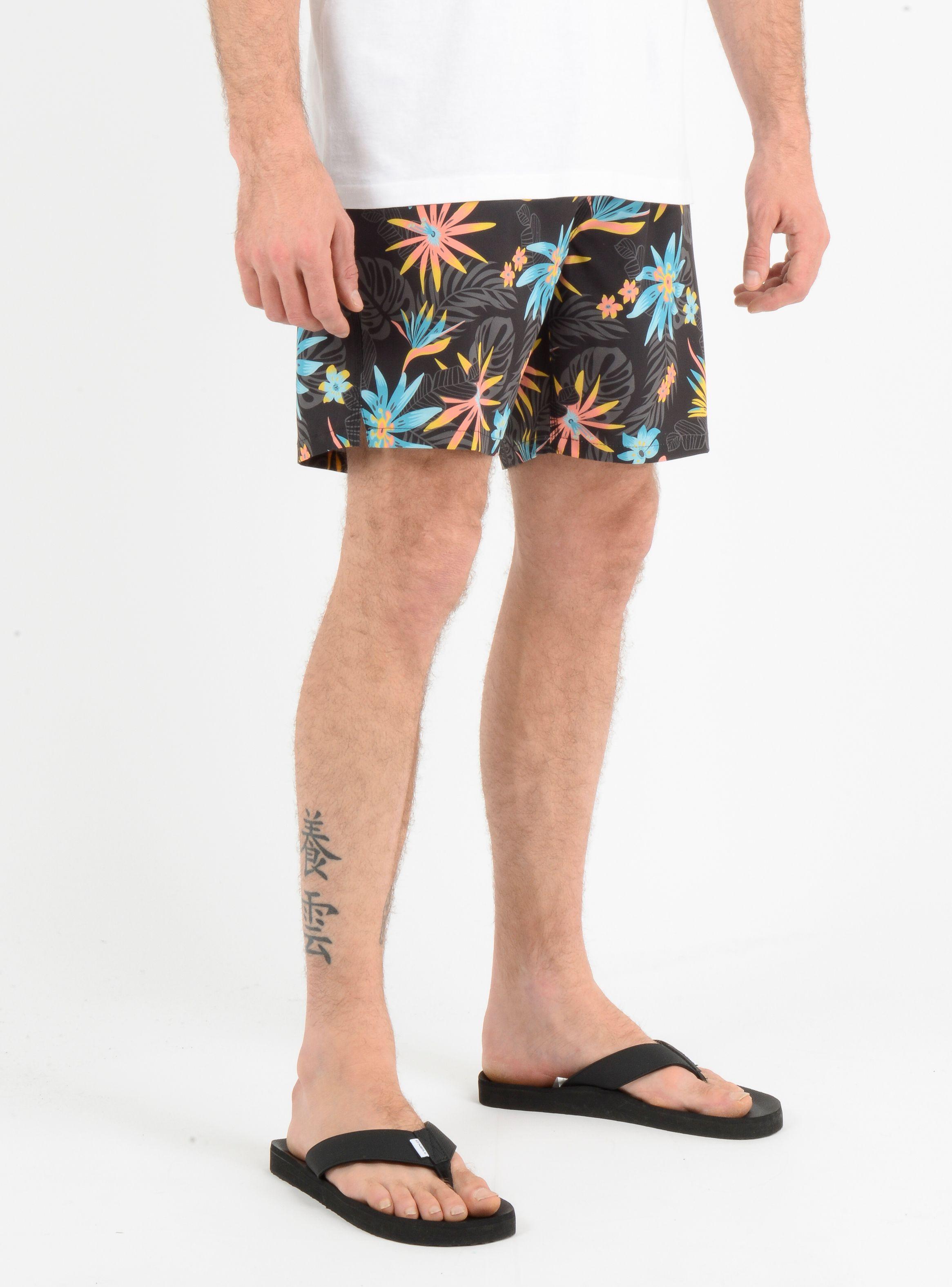 BOARDSHORT BLOOM  NEGRO-3