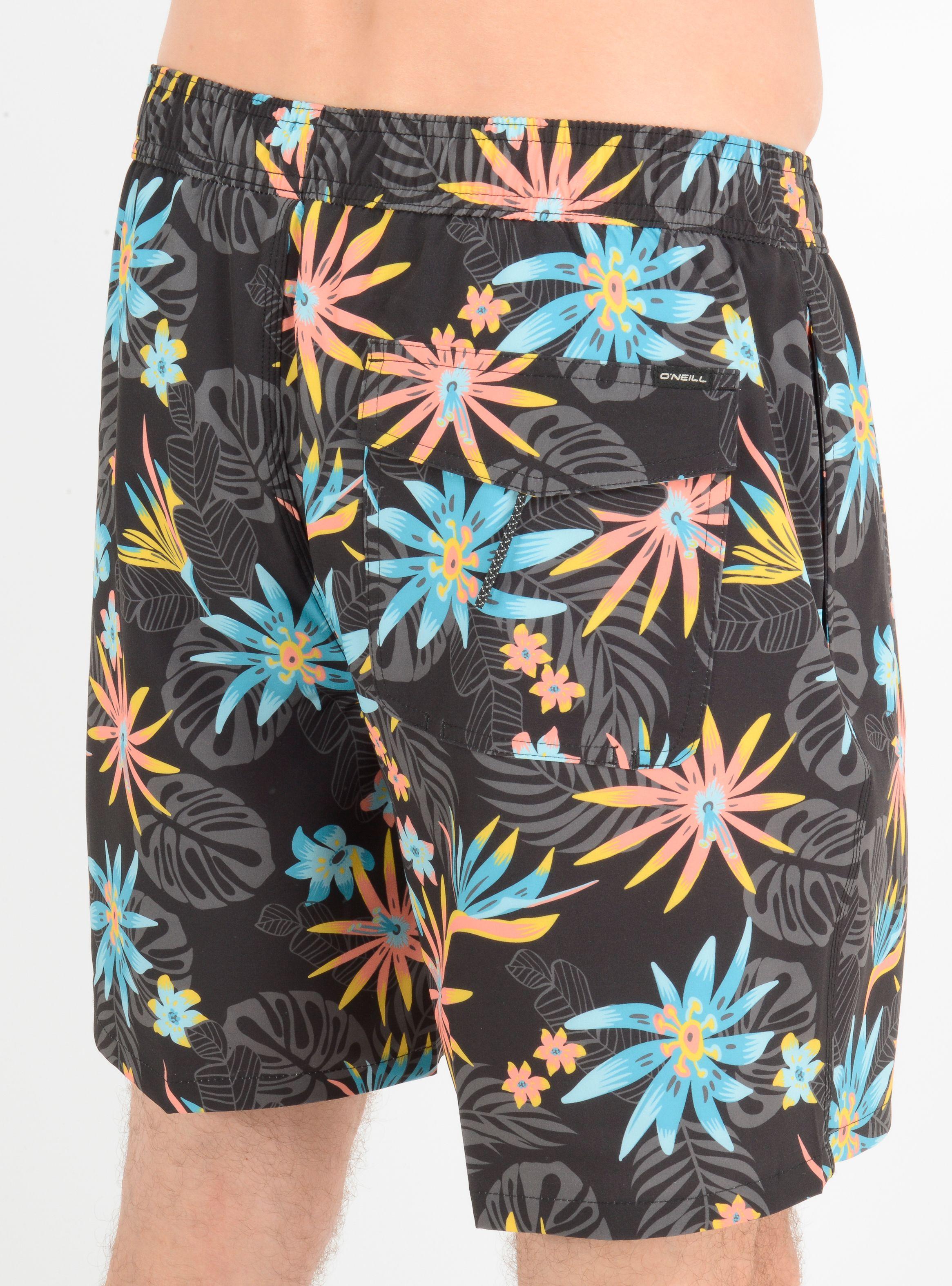 BOARDSHORT BLOOM  NEGRO-5