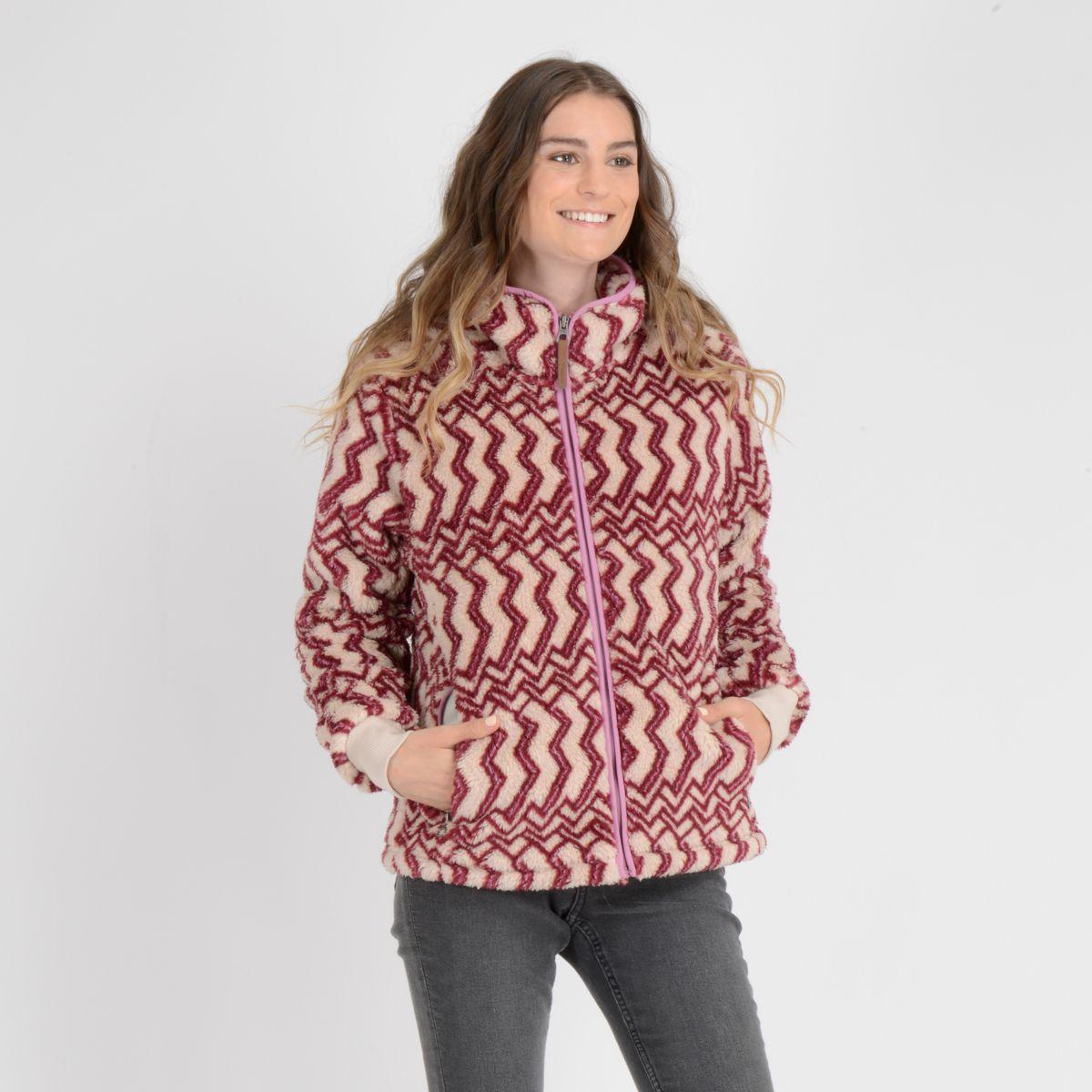 POLERON CHIPORRO FULL ZIPER COLLINS ROJO OSCURO-2